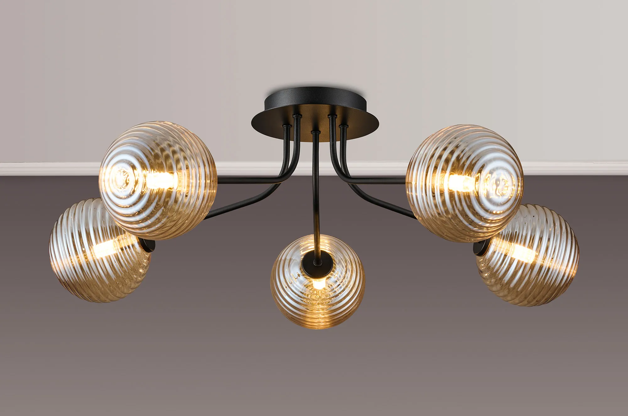 Caledon Semi Flush Light, 5 Light - Various Finishes - Image 41