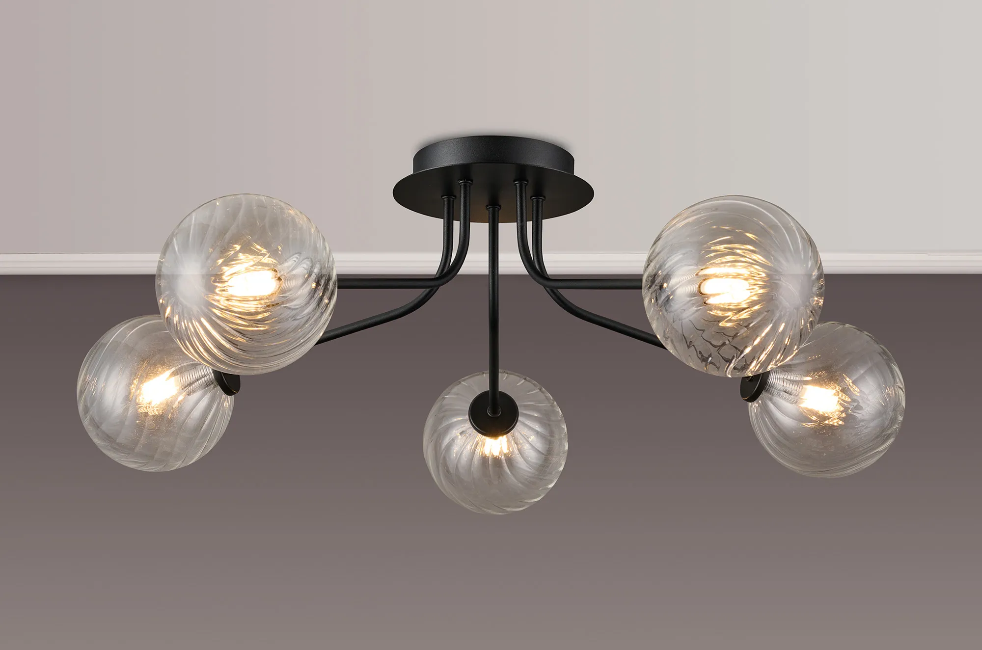Caledon Semi Flush Light, 5 Light - Various Finishes - Image 42