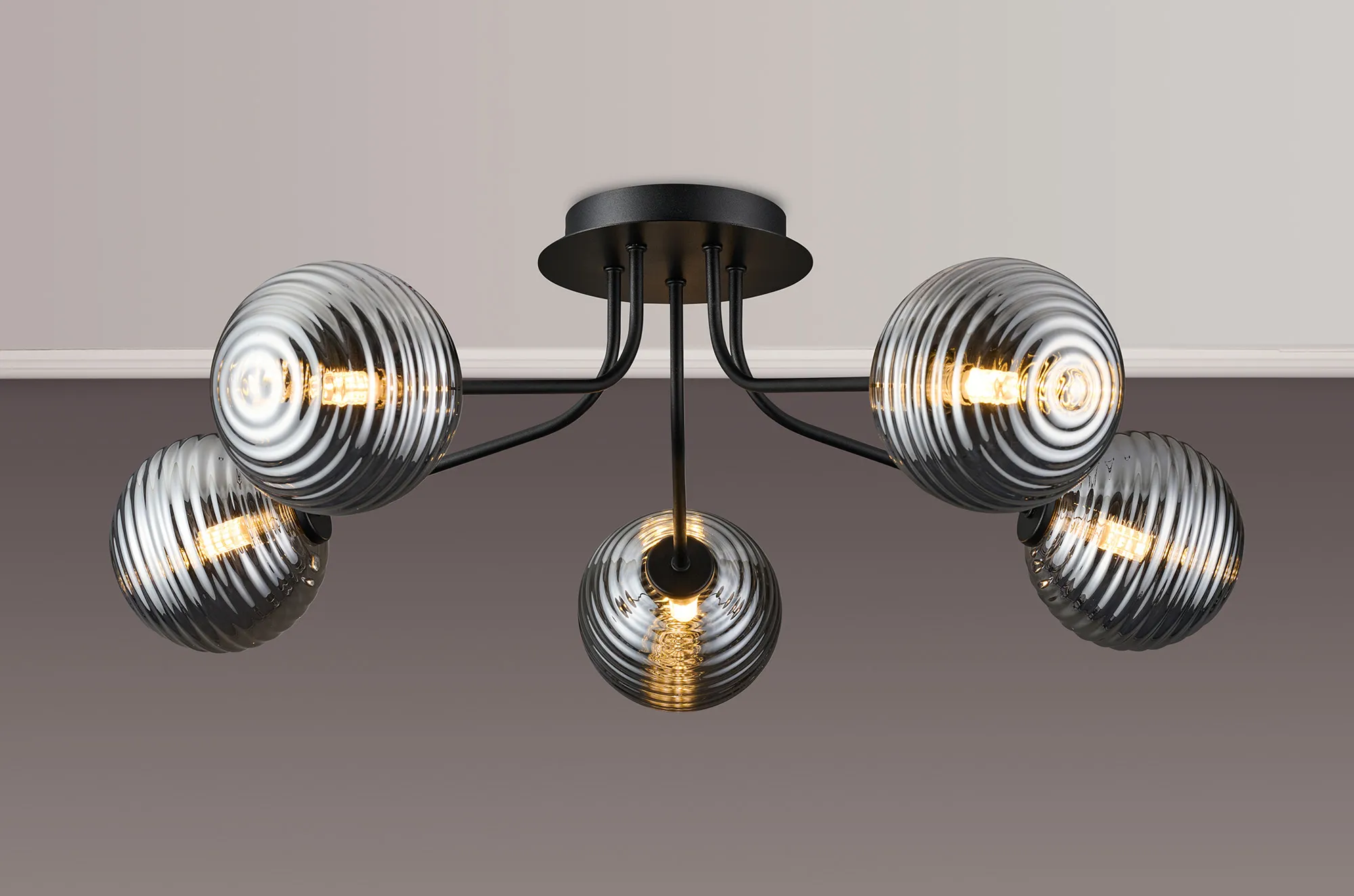 Caledon Semi Flush Light, 5 Light - Various Finishes - Image 43