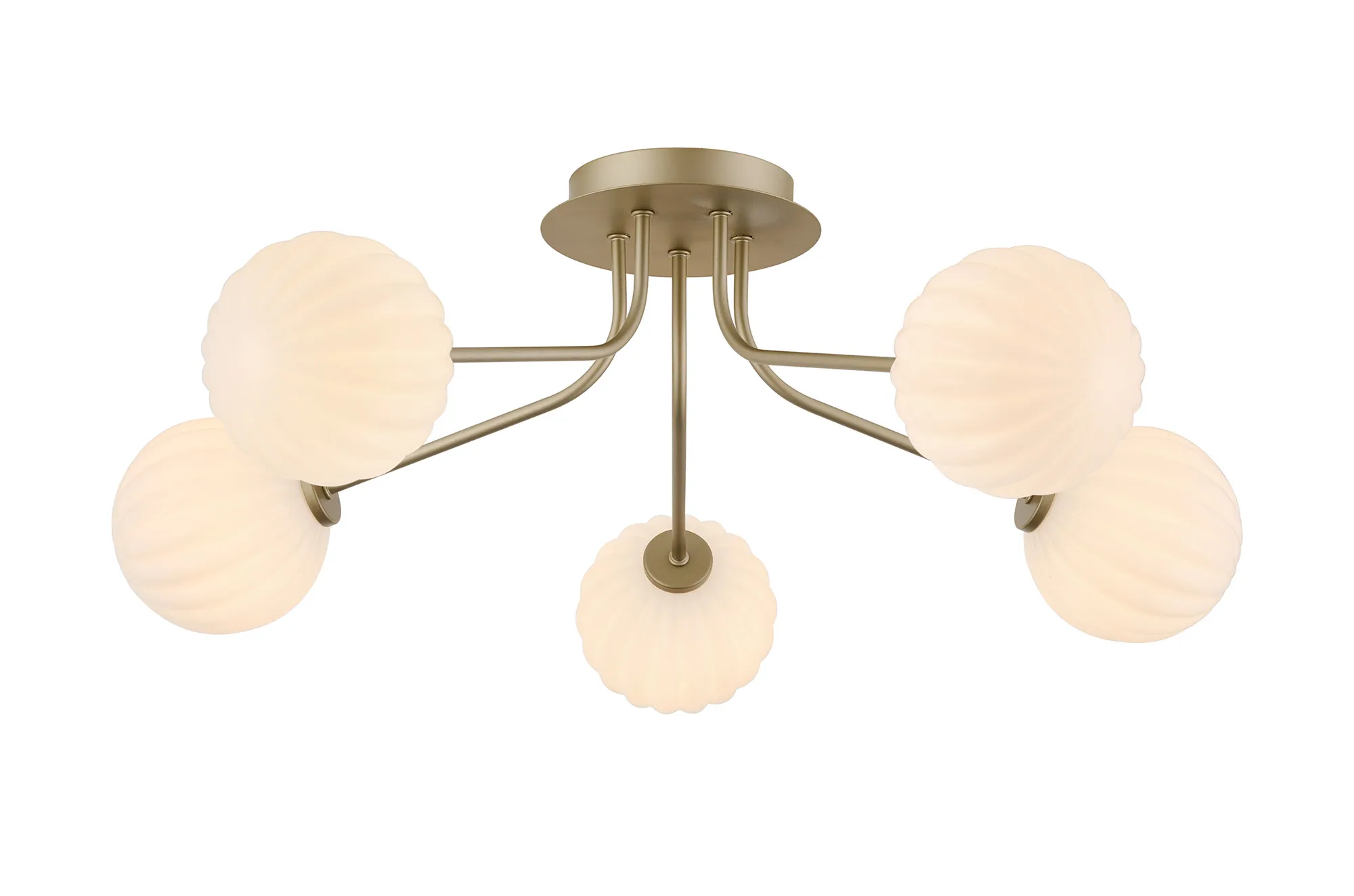 Caledon Semi Flush Light, 5 Light - Various Finishes - Image 5