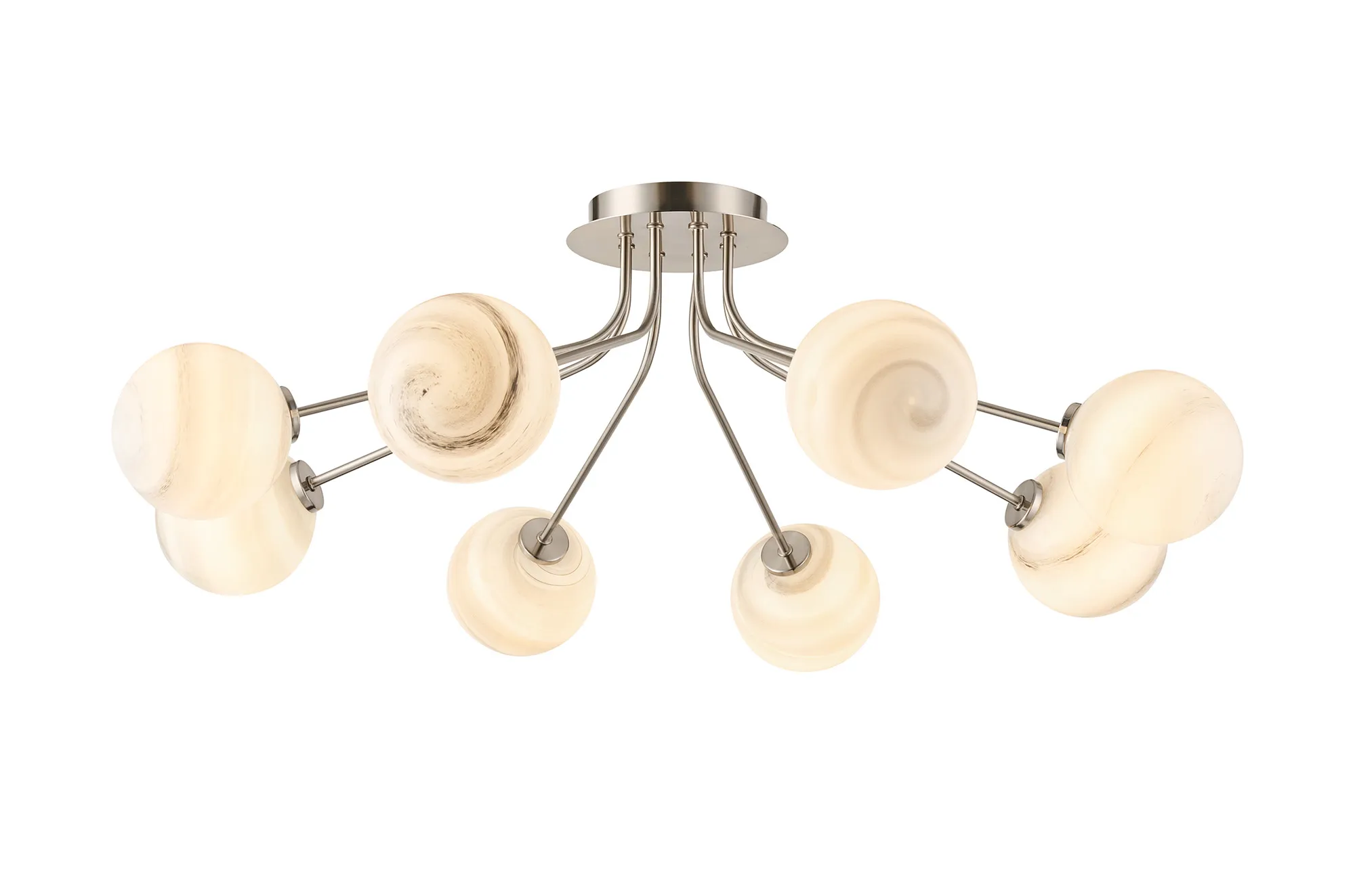 Caledon Semi Flush Light, 8 Light - Various Finishes - Image 16