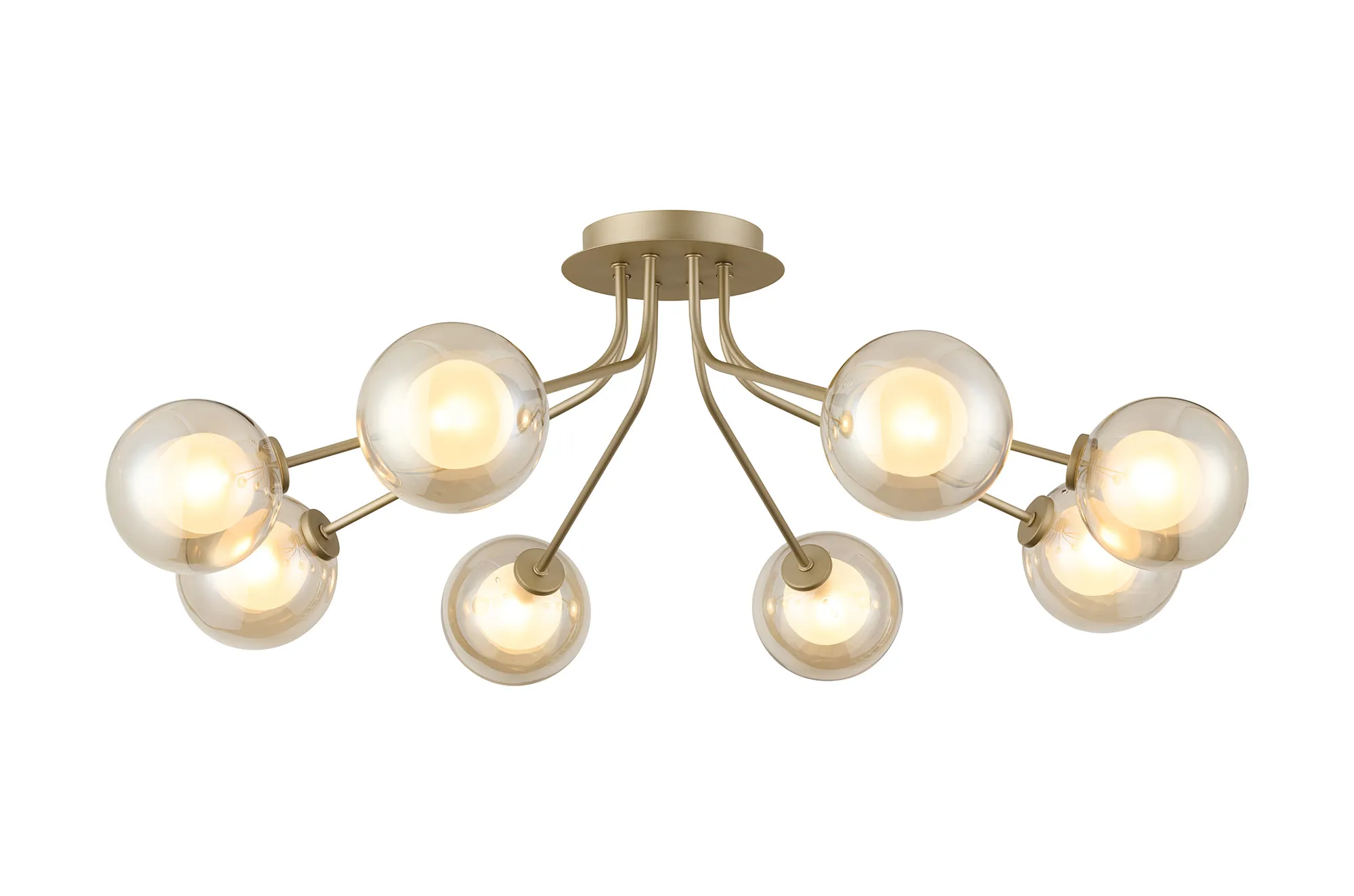 Caledon Semi Flush Light, 8 Light - Various Finishes - Image 5