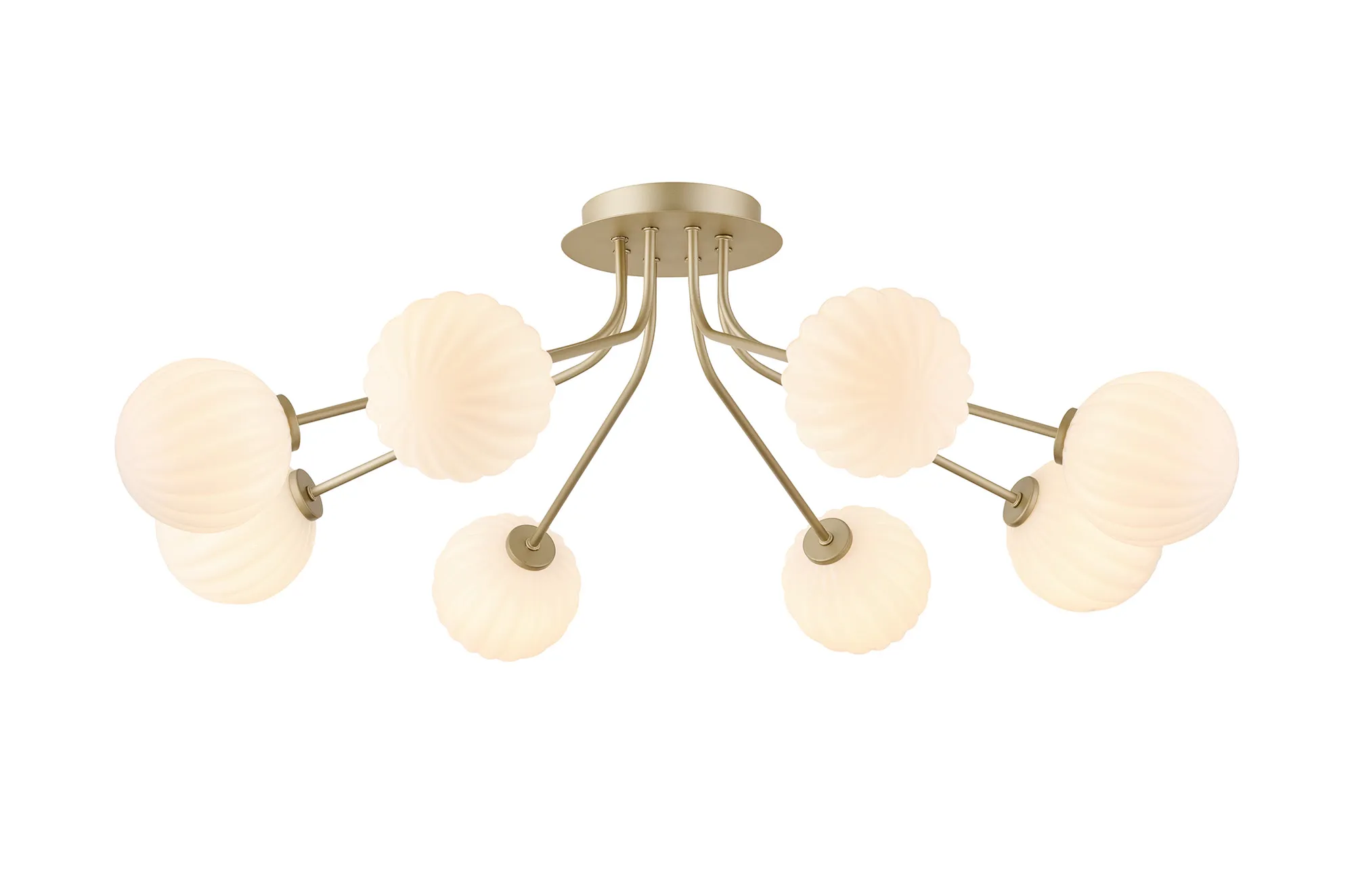 Caledon Semi Flush Light, 8 Light - Various Finishes - Image 6