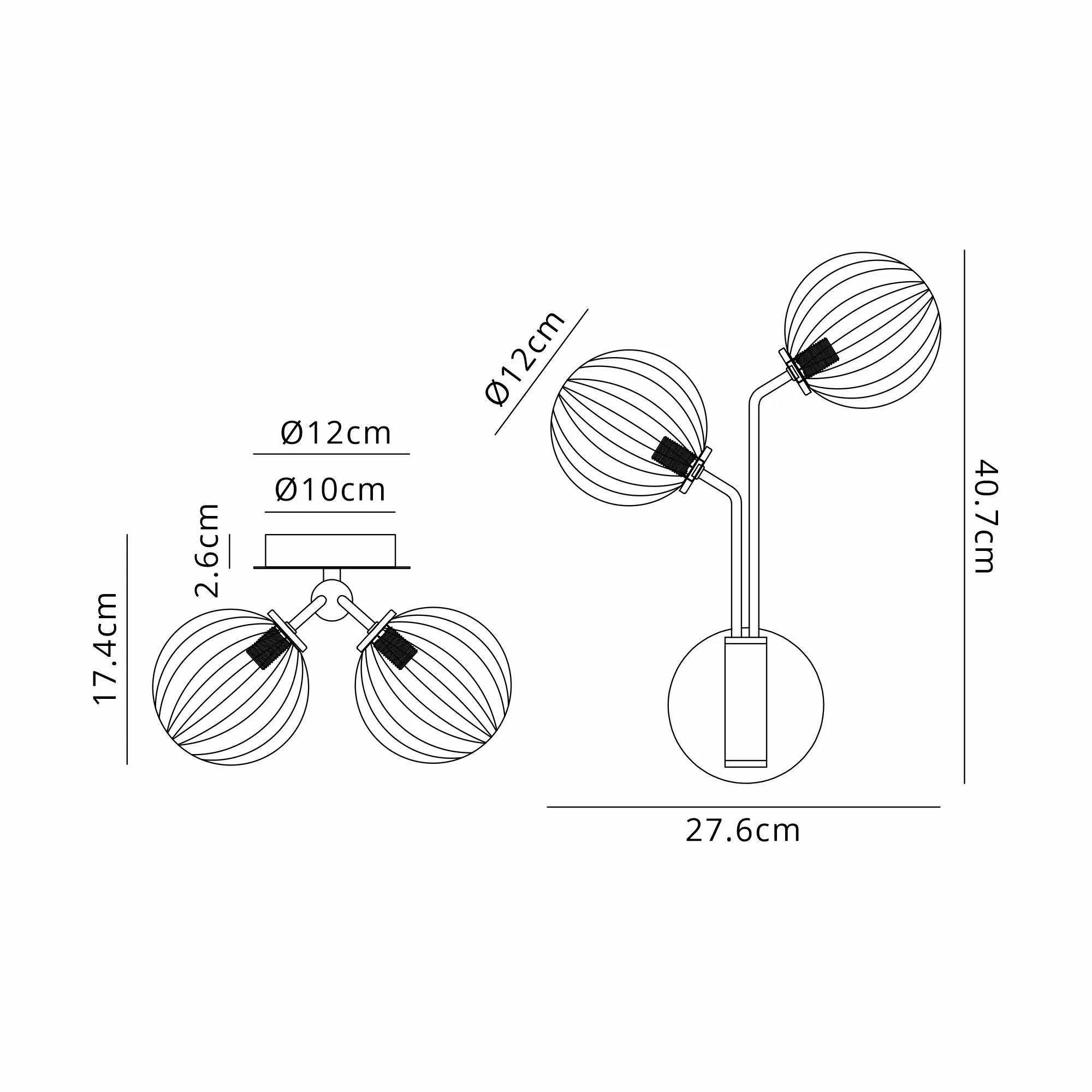 Caledon Wall Light, 2 Light G9 Various Glass Finishes - Image 25