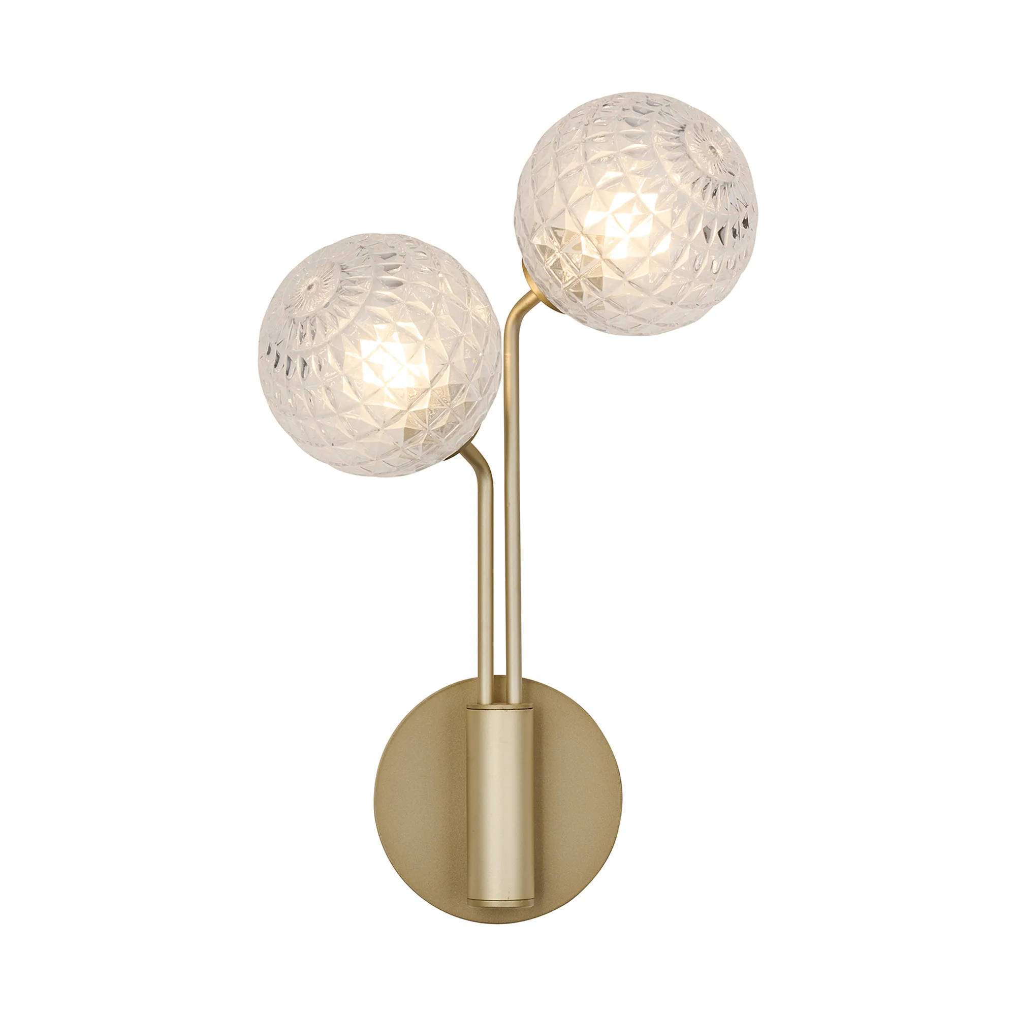 Caledon Wall Light, 2 Light G9 Various Glass Finishes - Image 3