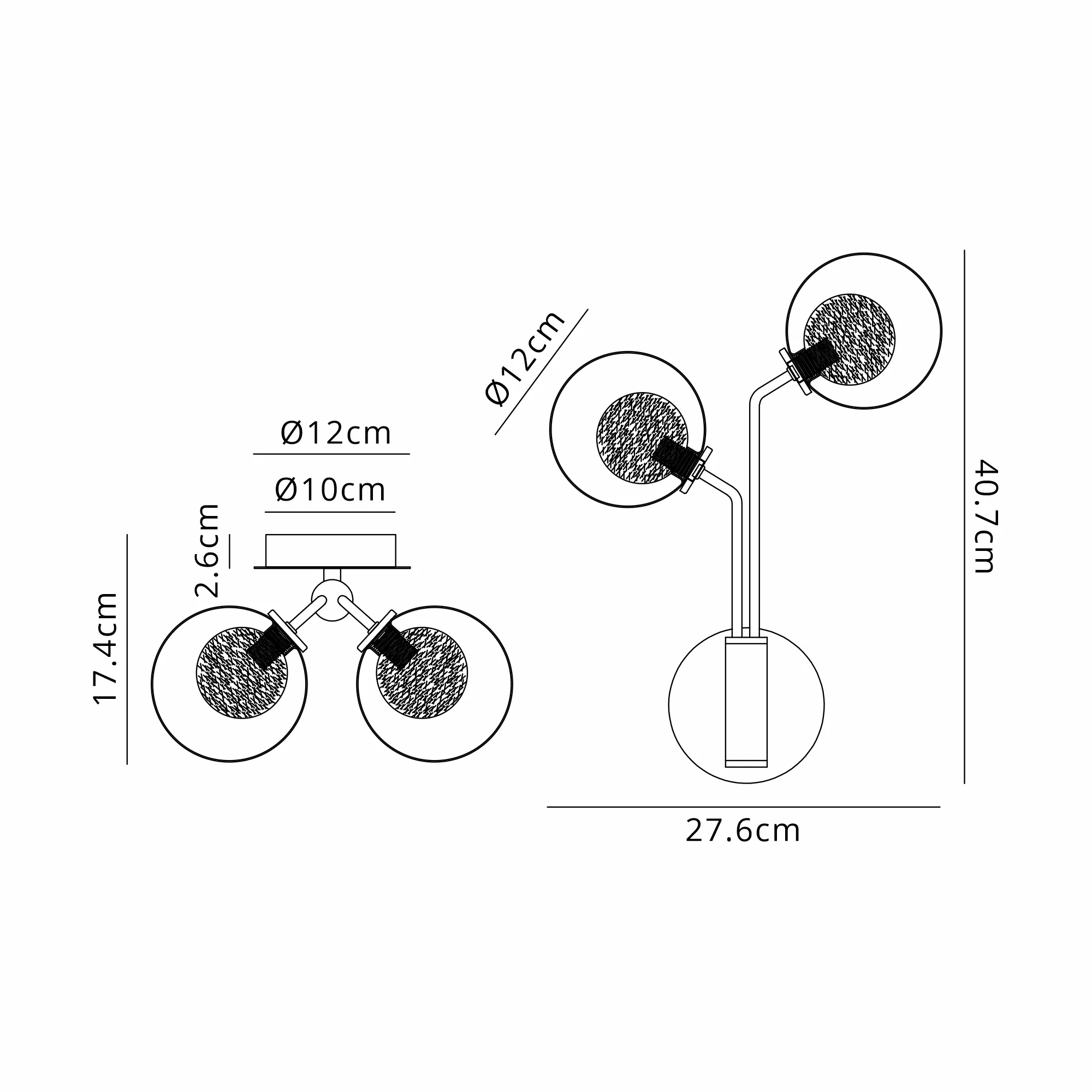 Caledon Wall Light, 2 Light G9 Various Glass Finishes - Image 50