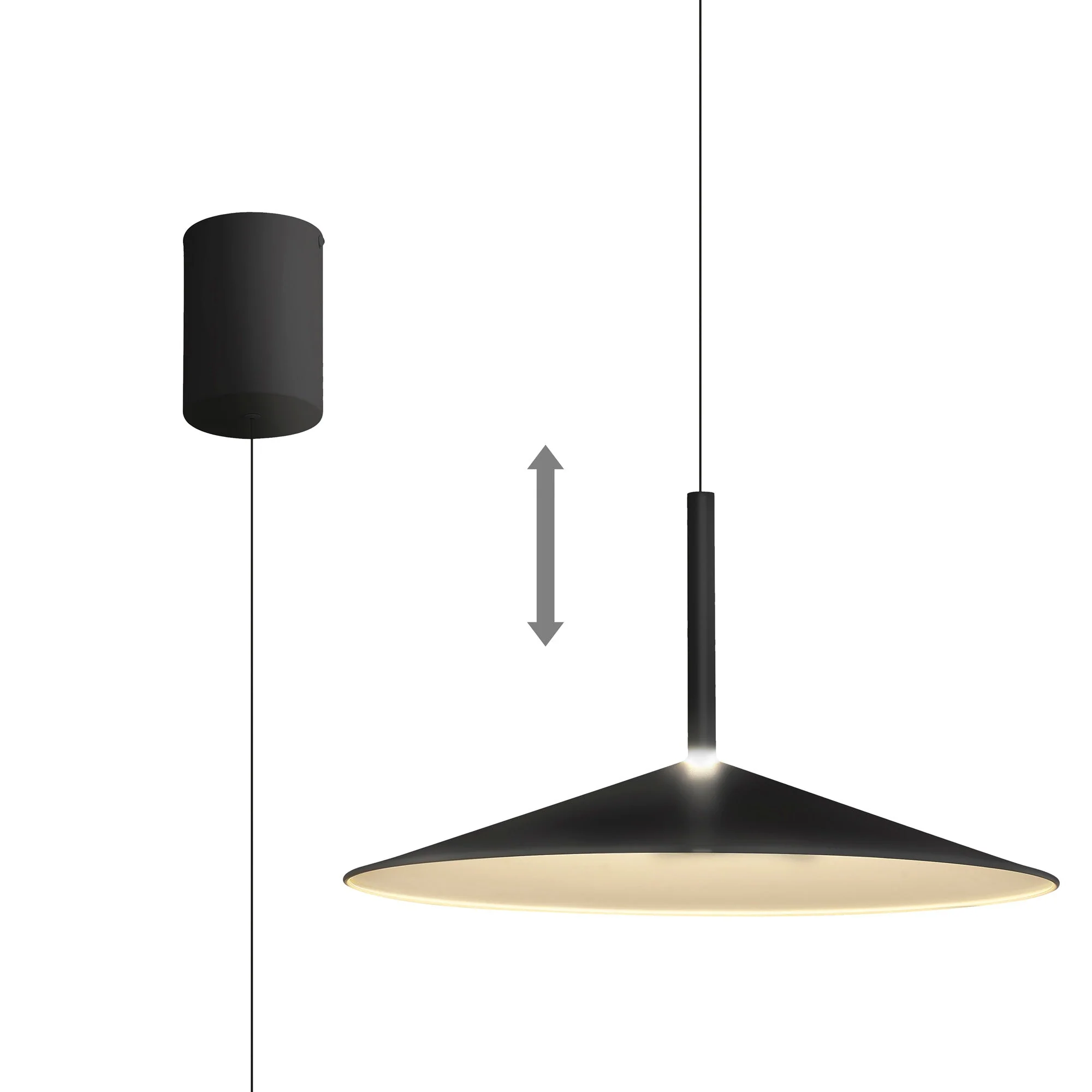 Calice LED Rise and Fall Pendant - Various Colours & Sizes - Image 16