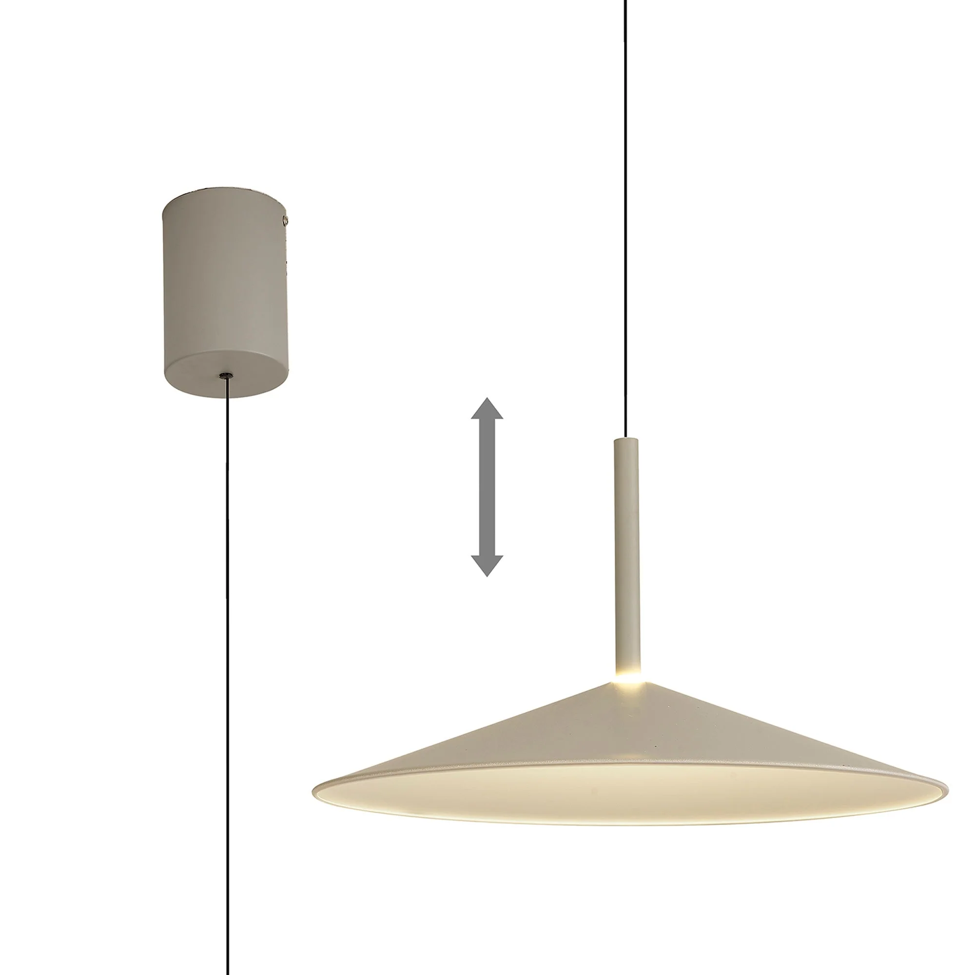 Calice LED Rise and Fall Pendant - Various Colours & Sizes - Image 17