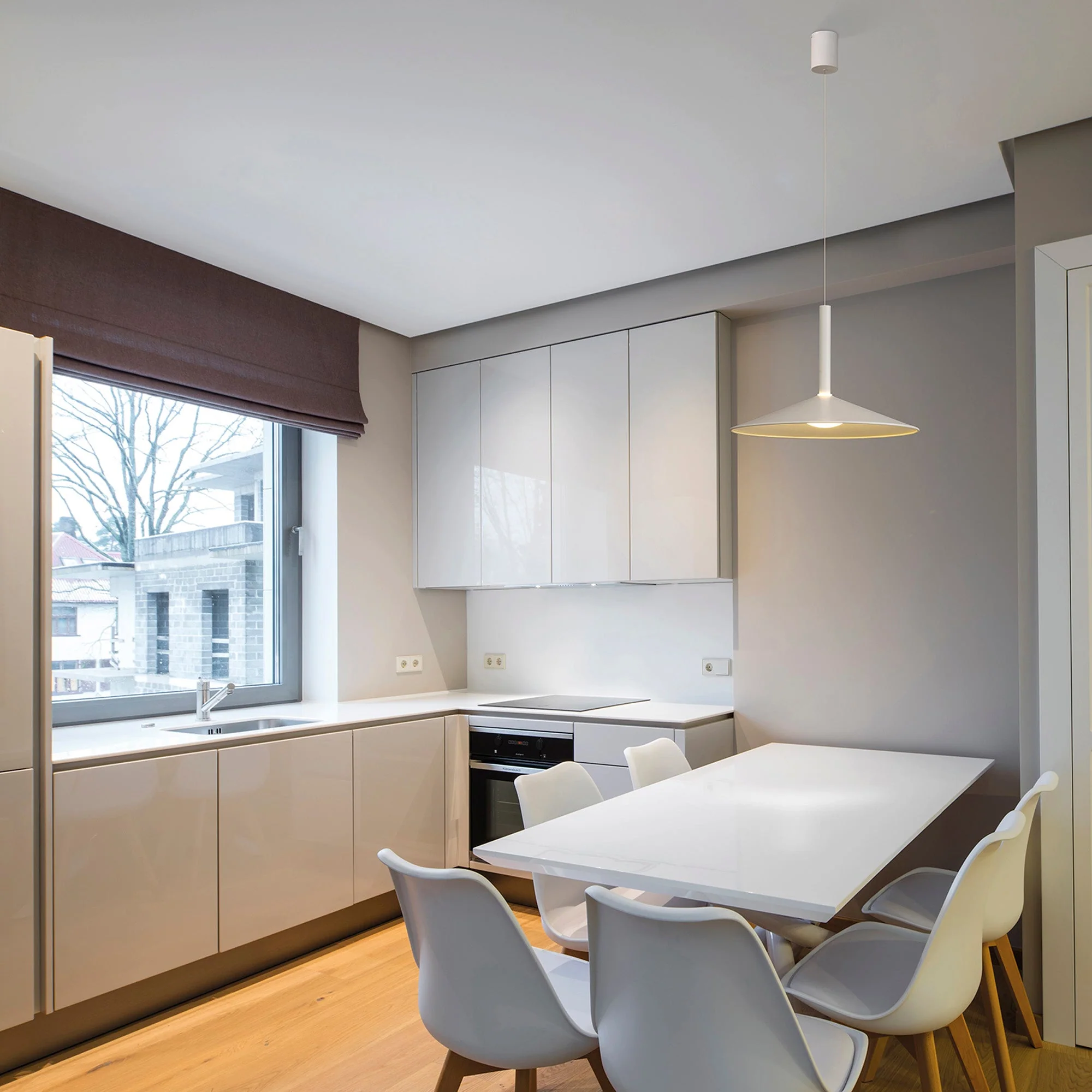 Calice LED Rise and Fall Pendant - Various Colours & Sizes - Image 2