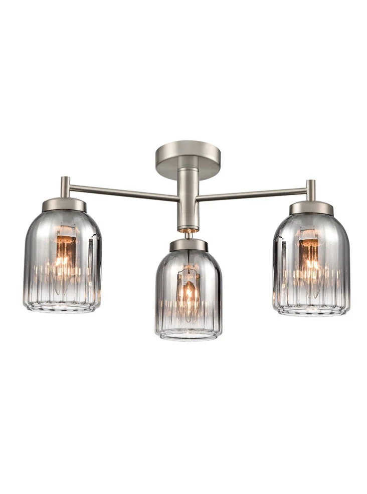 Caliga 3/5Lt Fitting- Aged Brass & Satin Nickel Finishes - Image 2