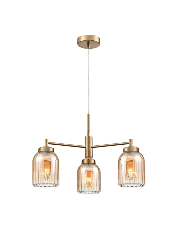 Caliga 3/5Lt Fitting- Aged Brass & Satin Nickel Finishes - Image 3