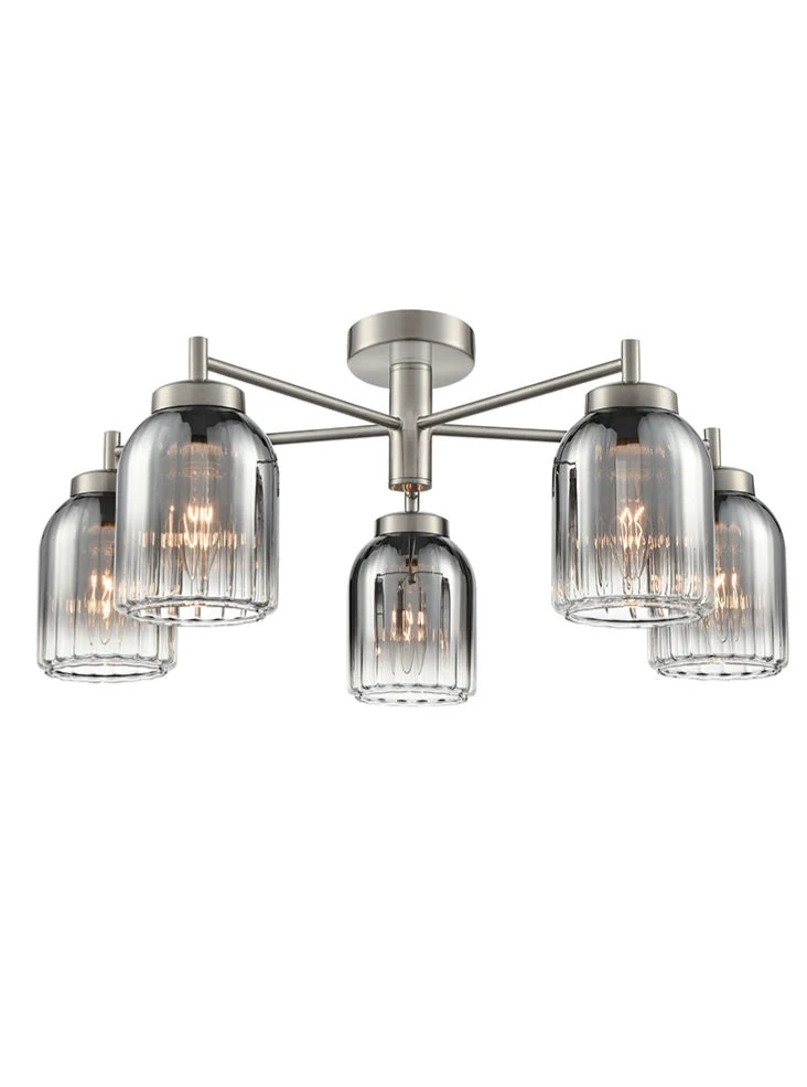 Caliga 3/5Lt Fitting- Aged Brass & Satin Nickel Finishes - Image 4