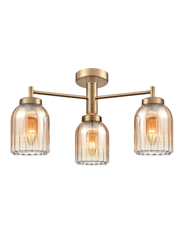 Caliga 3/5Lt Fitting- Aged Brass & Satin Nickel Finishes - Image 7