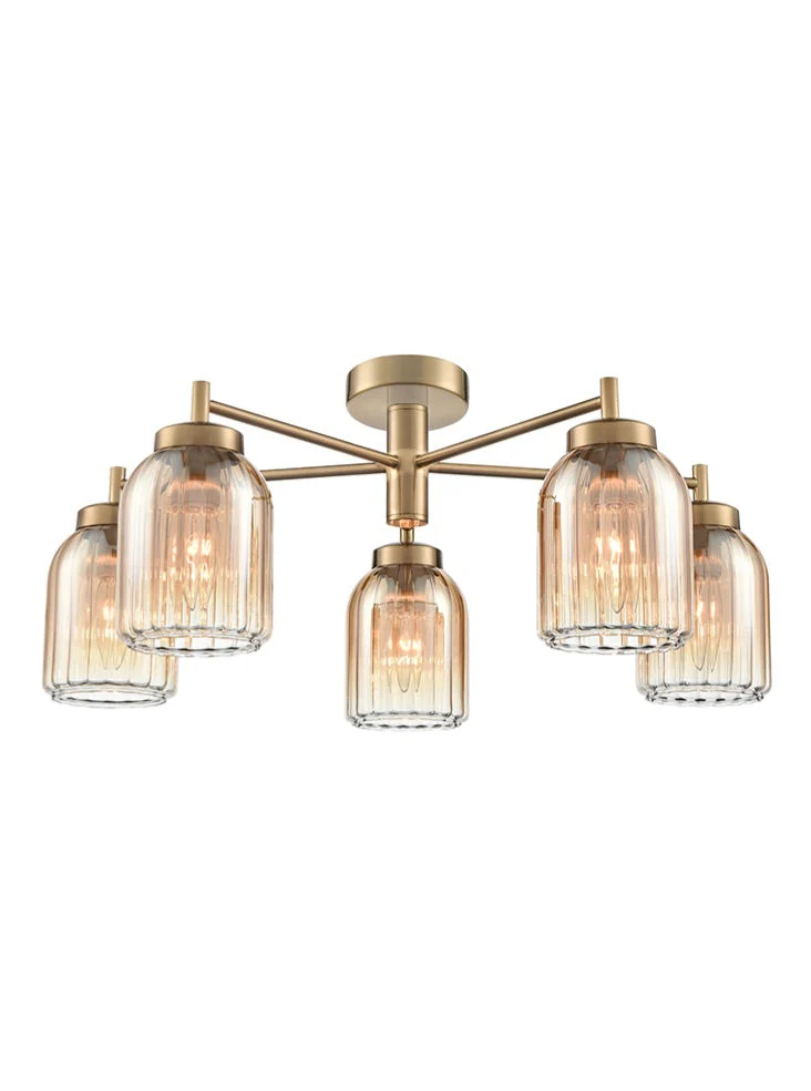 Caliga 3/5Lt Fitting- Aged Brass & Satin Nickel Finishes - Image 8