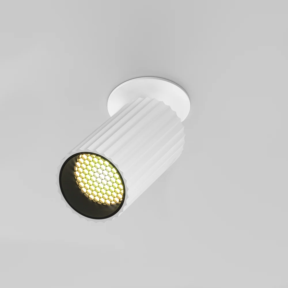 Calipso 10W Recessed Light- Brass/ Black/ White Finish - Image 3