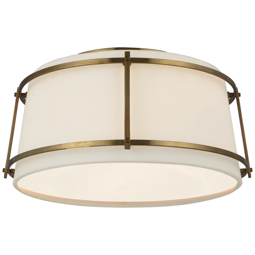 Callaway Small Flush Mount - Antique Brass/ Bronze - Image 2