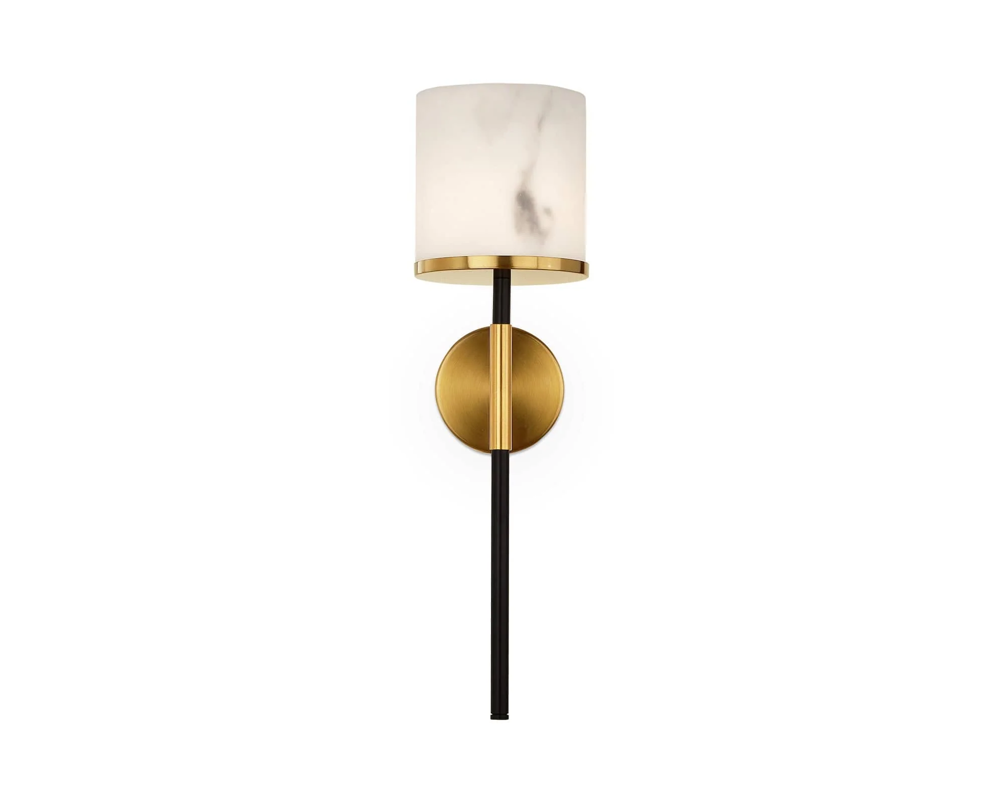 Callum Wall Light - Alabaster, Brass & Black G9 - Image 3