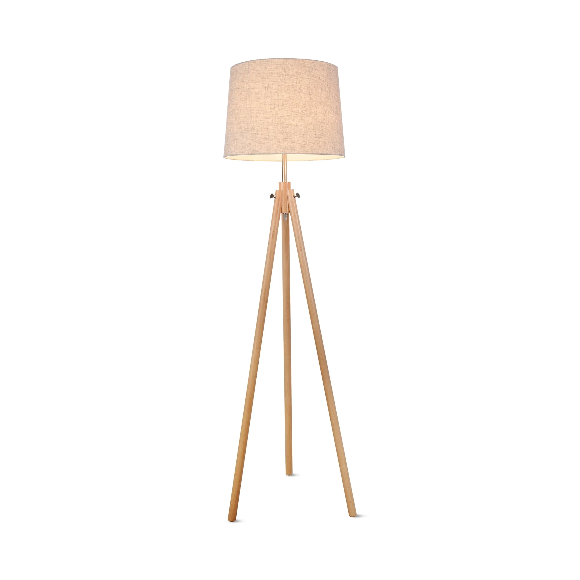 Calvin Floor lamp E27 - Beige/Black Finish - Image 2