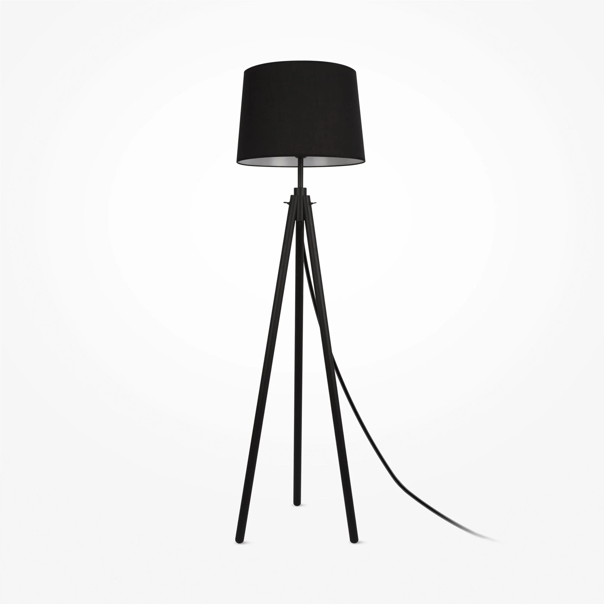 Calvin Floor lamp E27 - Beige/Black Finish - Image 6