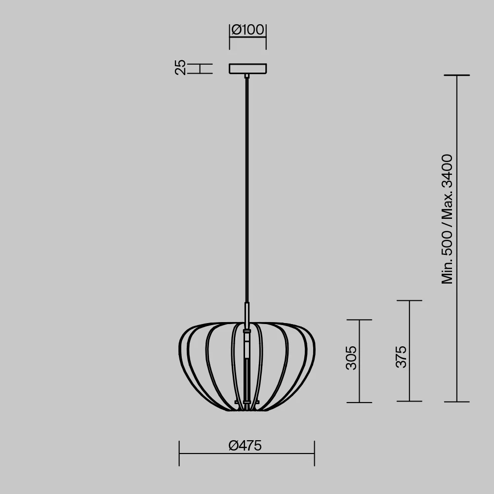 Cambio Acoustic Single Pendant - Various Styles - Image 9