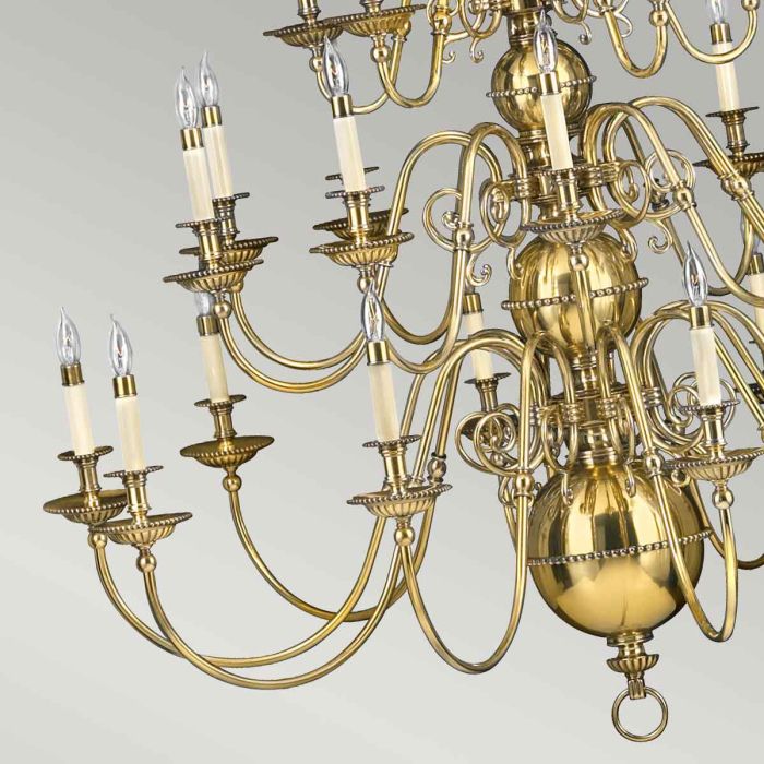 Cambridge 15/25 Light Chandelier - Burnished Brass - Image 10