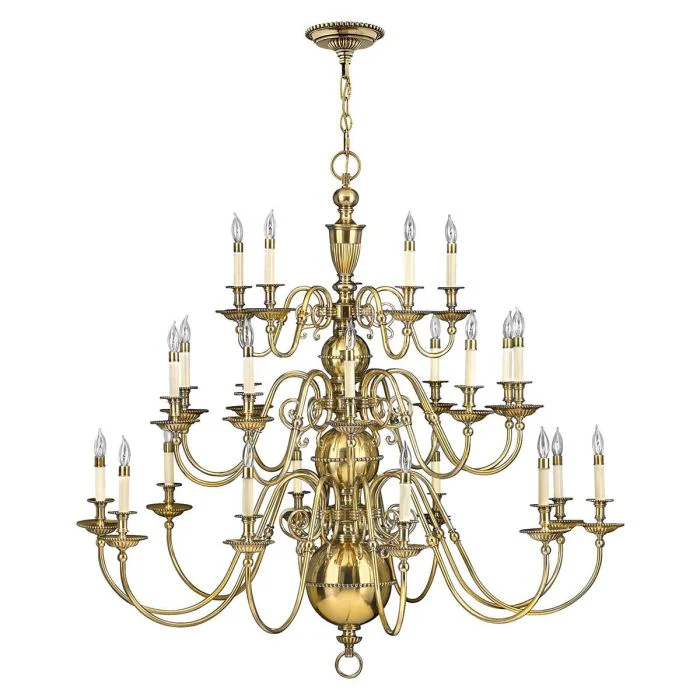 Cambridge 15/25 Light Chandelier - Burnished Brass - Image 2