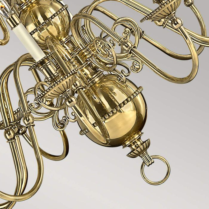 Cambridge 15/25 Light Chandelier - Burnished Brass - Image 3