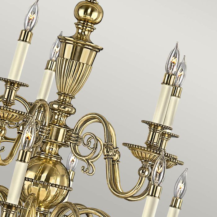 Cambridge 15/25 Light Chandelier - Burnished Brass - Image 5