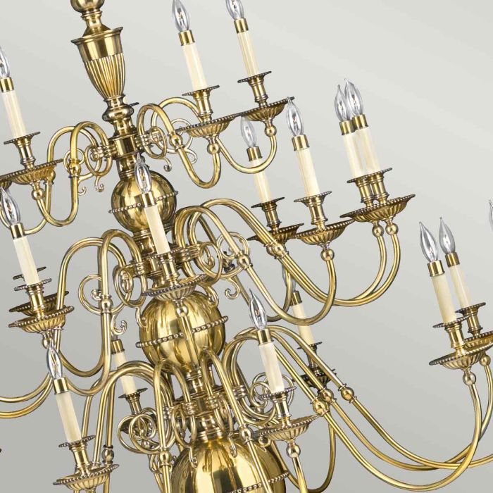 Cambridge 15/25 Light Chandelier - Burnished Brass - Image 9