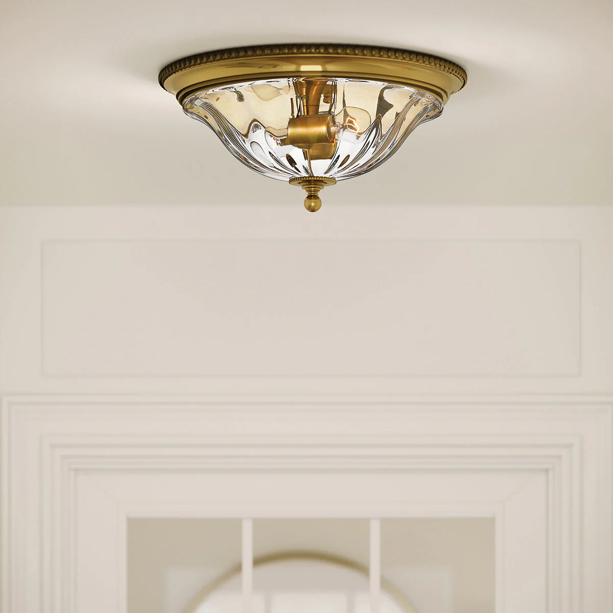 Cambridge 2 Light Flush - Burnished Brass - Image 3