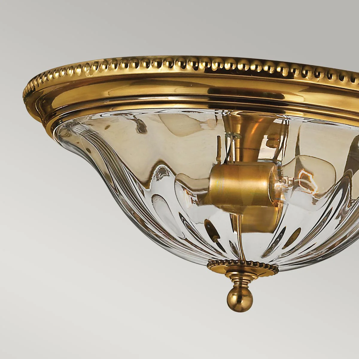 Cambridge 2 Light Flush - Burnished Brass - Image 4