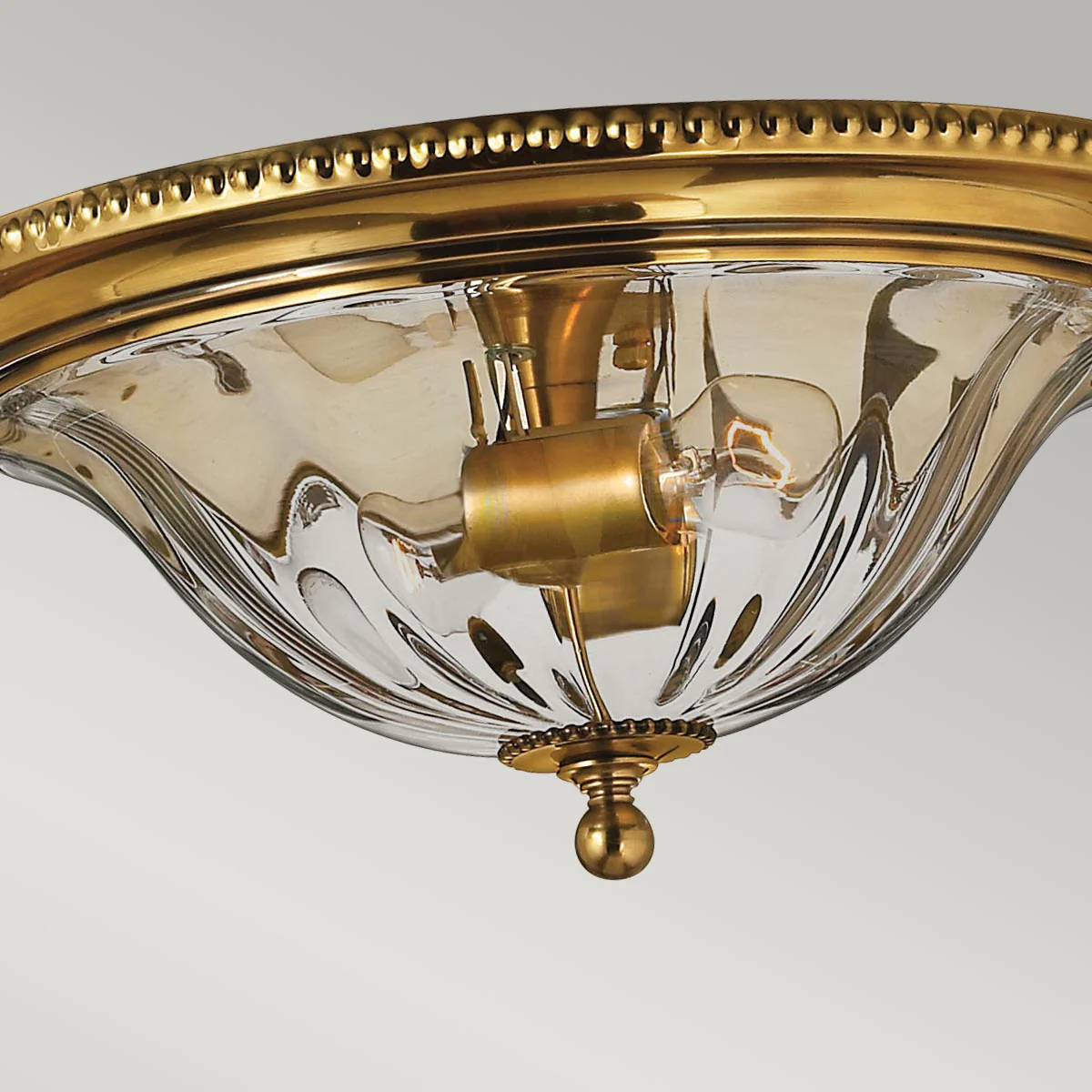 Cambridge 2 Light Flush - Burnished Brass - Image 5
