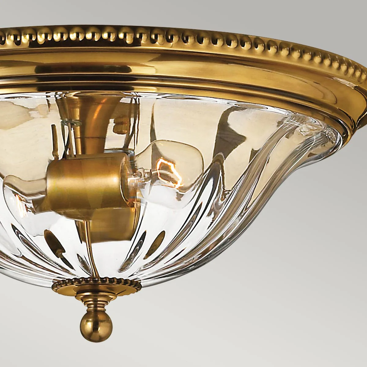 Cambridge 2 Light Flush - Burnished Brass - Image 6