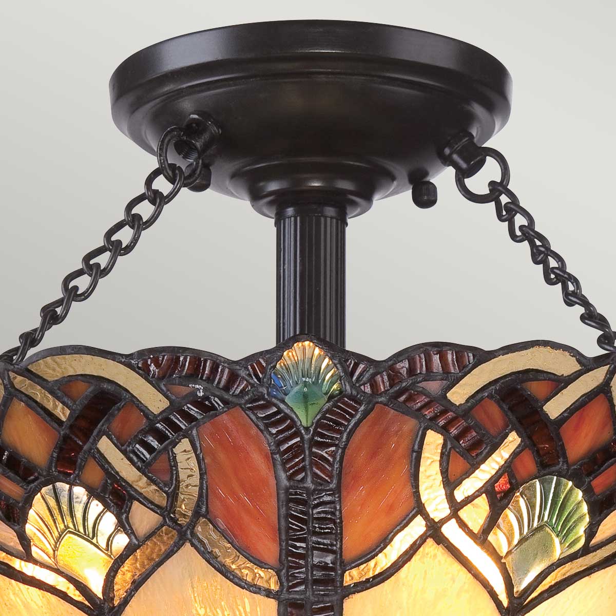 Cambridge 2 Light Large Semi-Flush - Vintage Bronze - Image 2