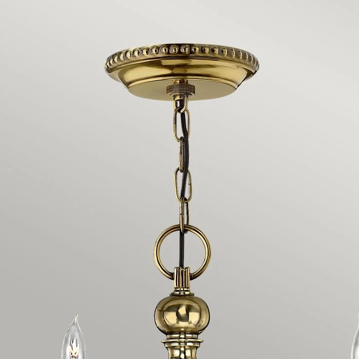Cambridge 6 Light Chandelier - Burnished Brass - Image 3
