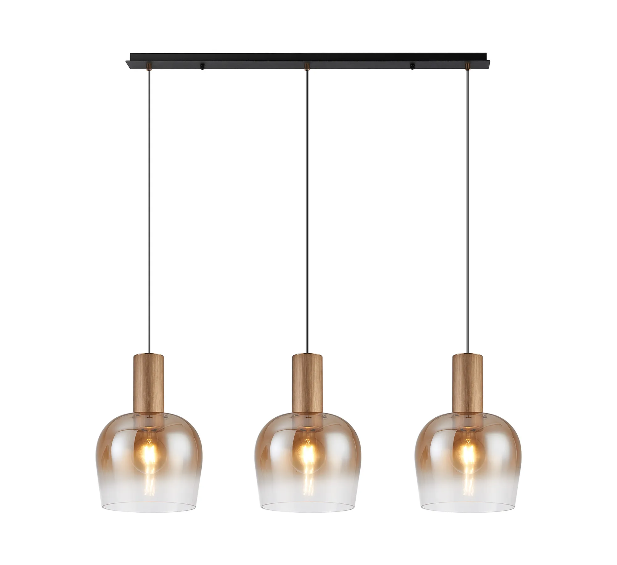 Camden 3Lt Linear Pendant- Various Sizes & Finishes - Image 12