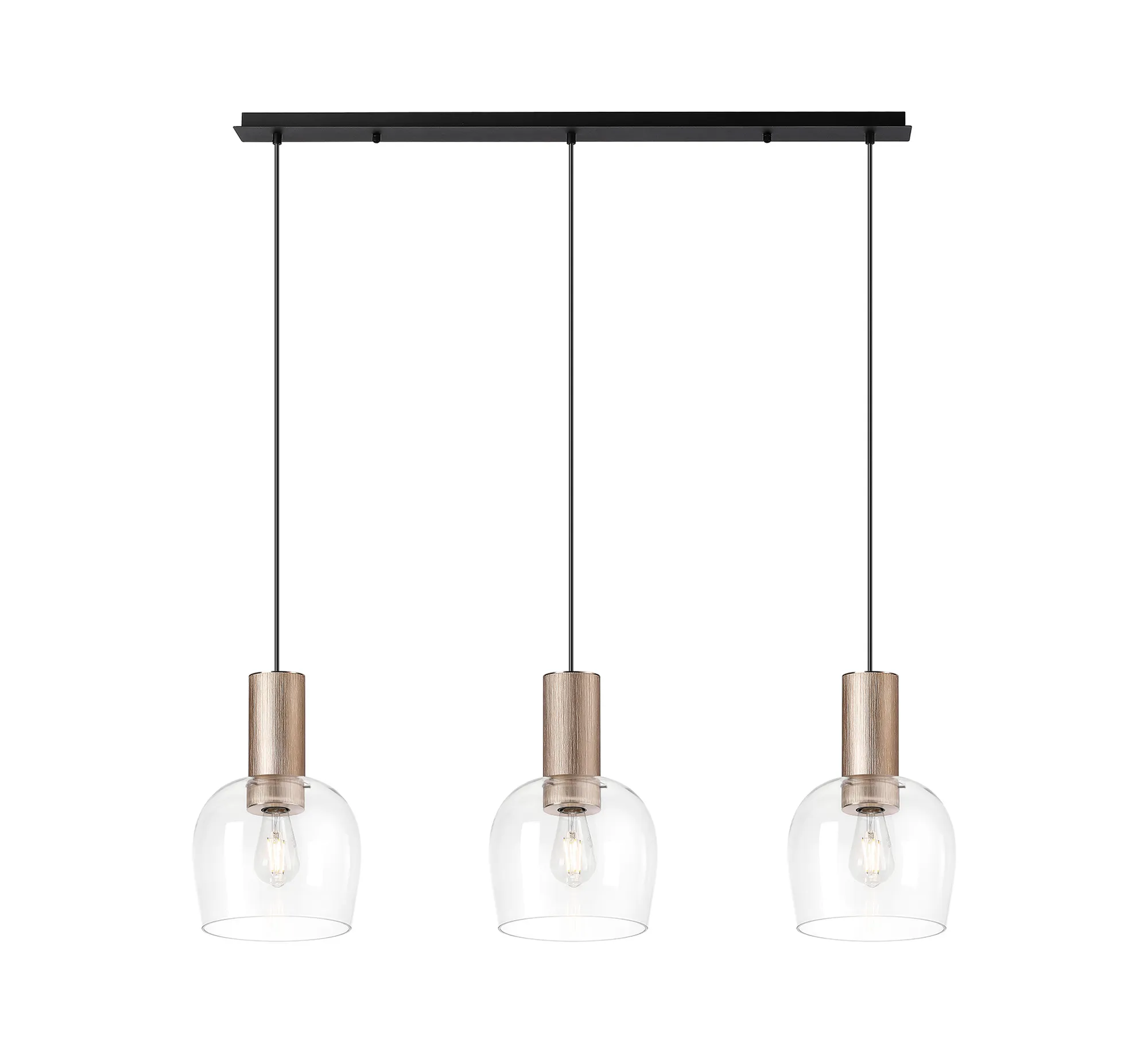 Camden 3Lt Linear Pendant- Various Sizes & Finishes - Image 13