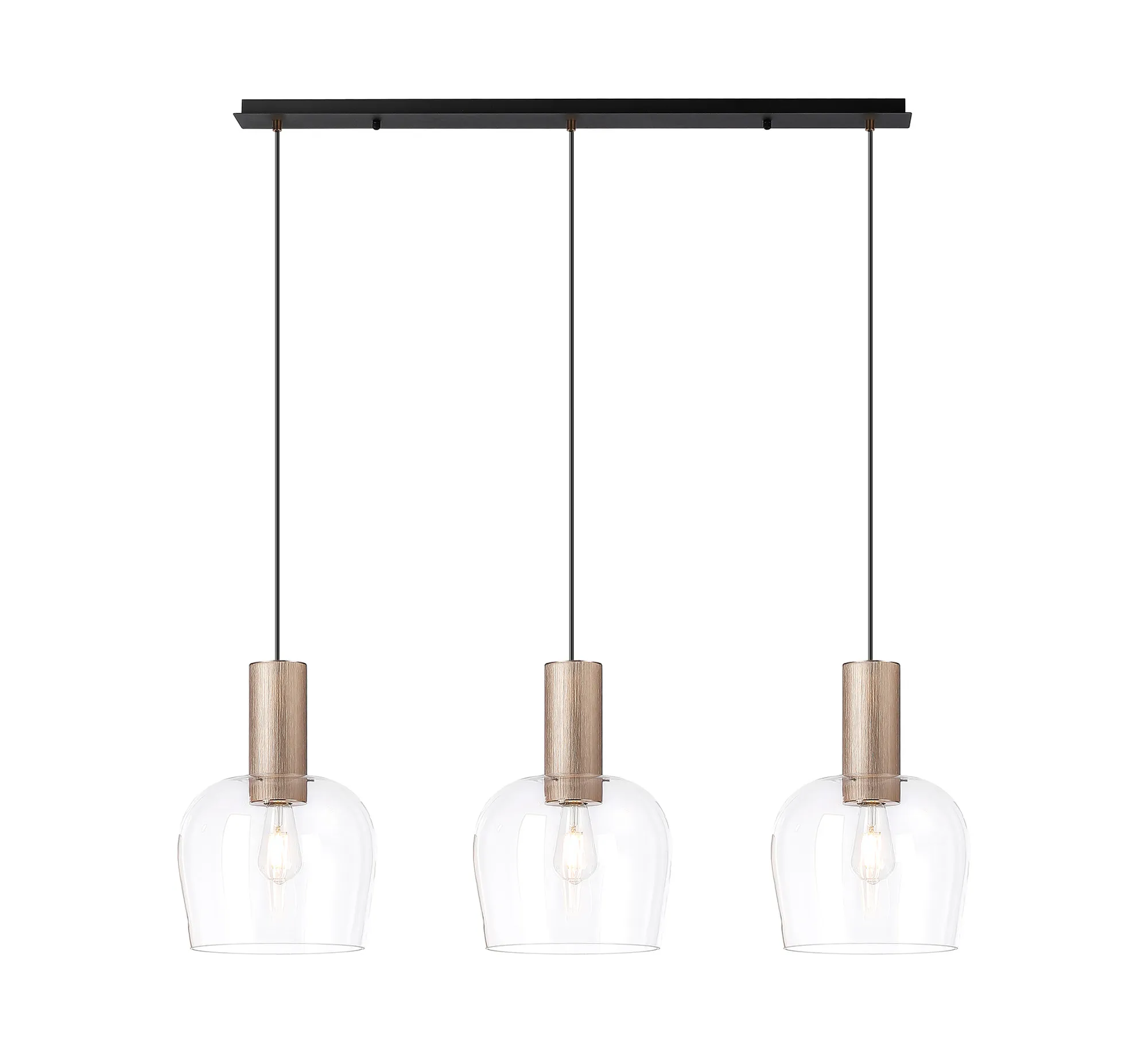 Camden 3Lt Linear Pendant- Various Sizes & Finishes - Image 14