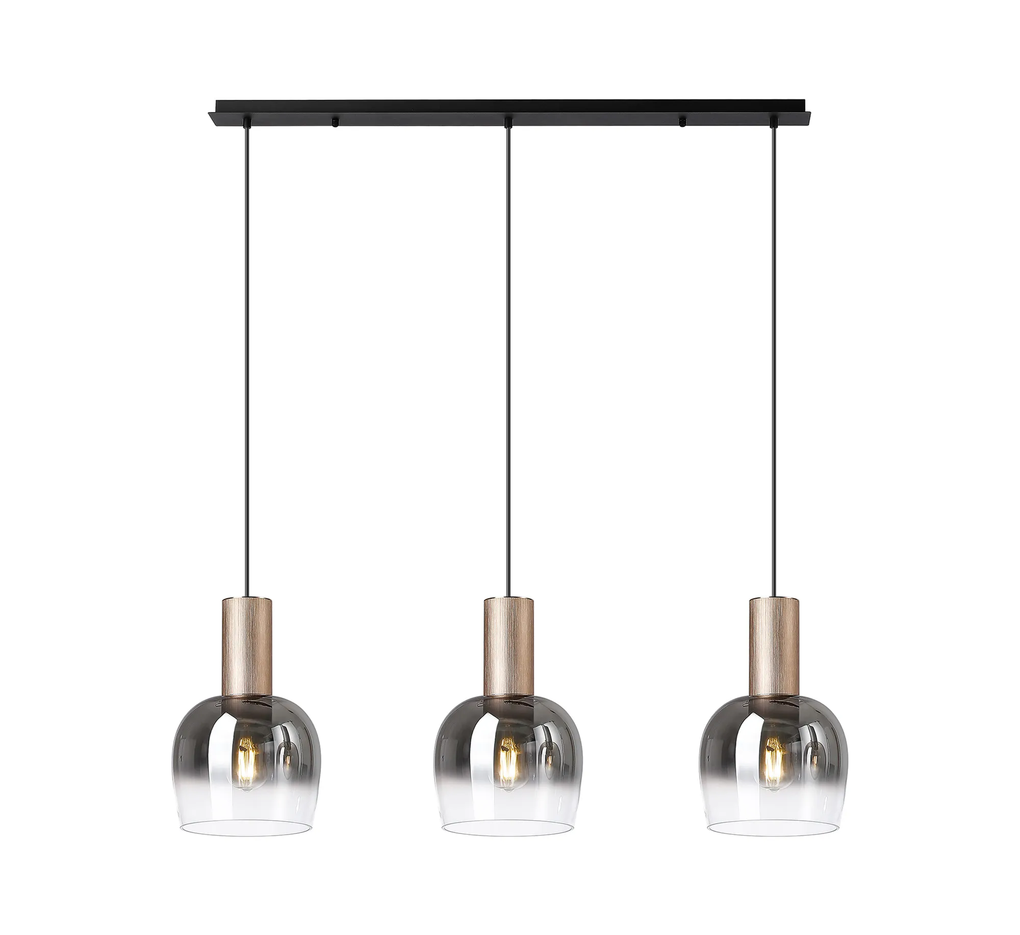 Camden 3Lt Linear Pendant- Various Sizes & Finishes - Image 15