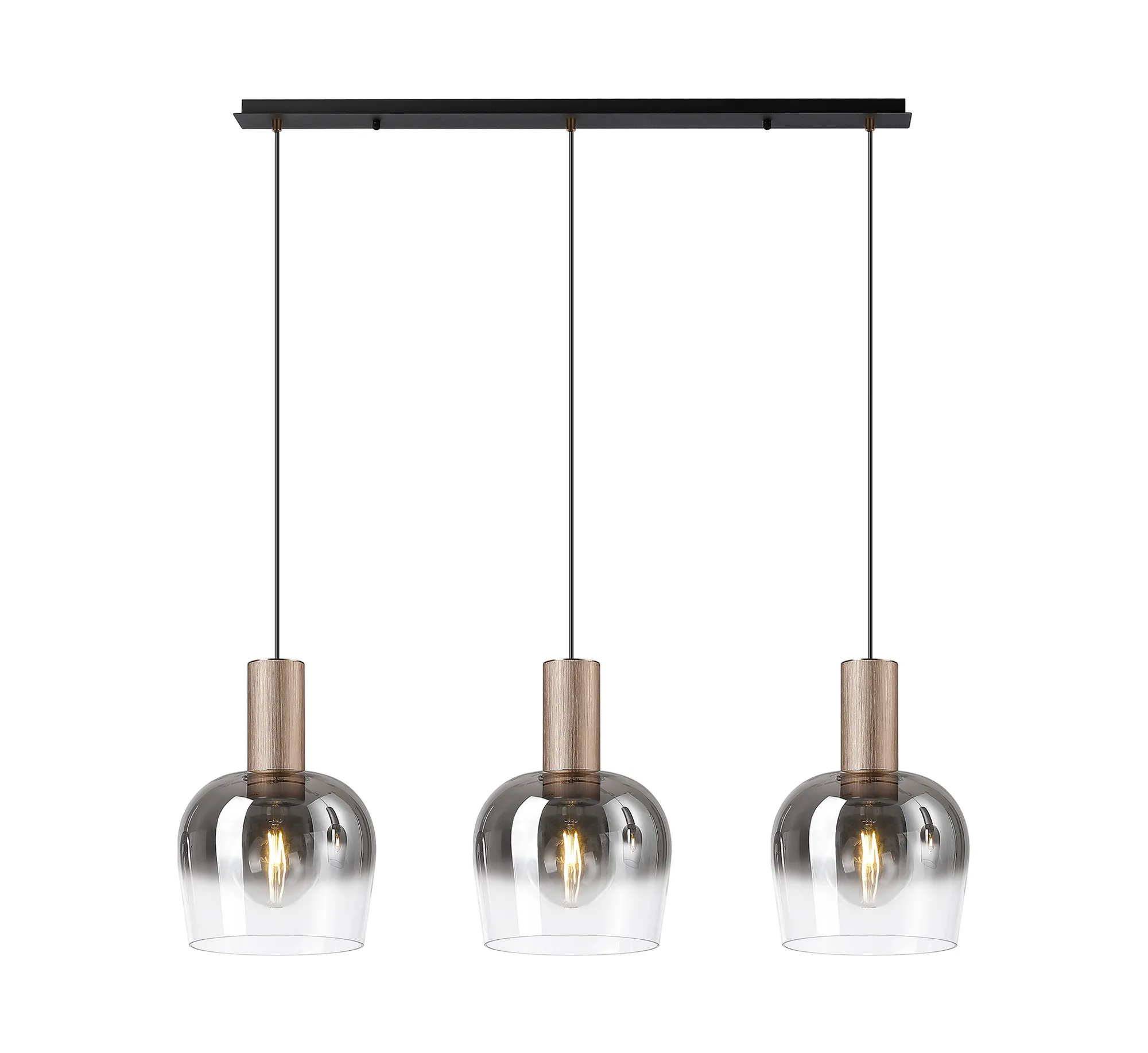Camden 3Lt Linear Pendant- Various Sizes & Finishes - Image 17