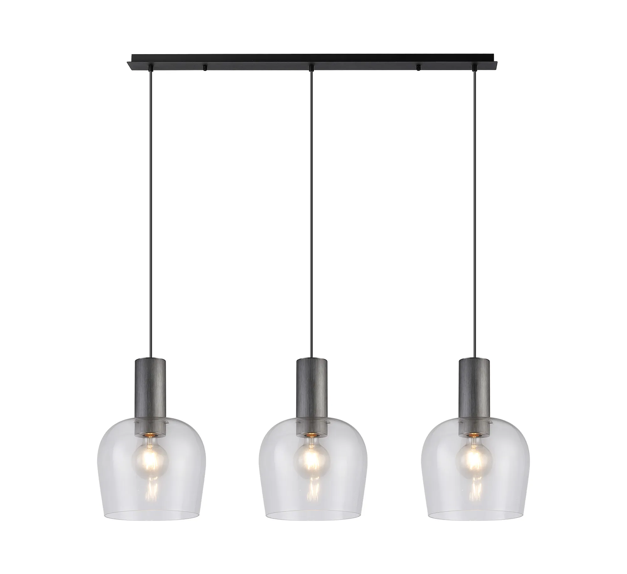 Camden 3Lt Linear Pendant- Various Sizes & Finishes - Image 2