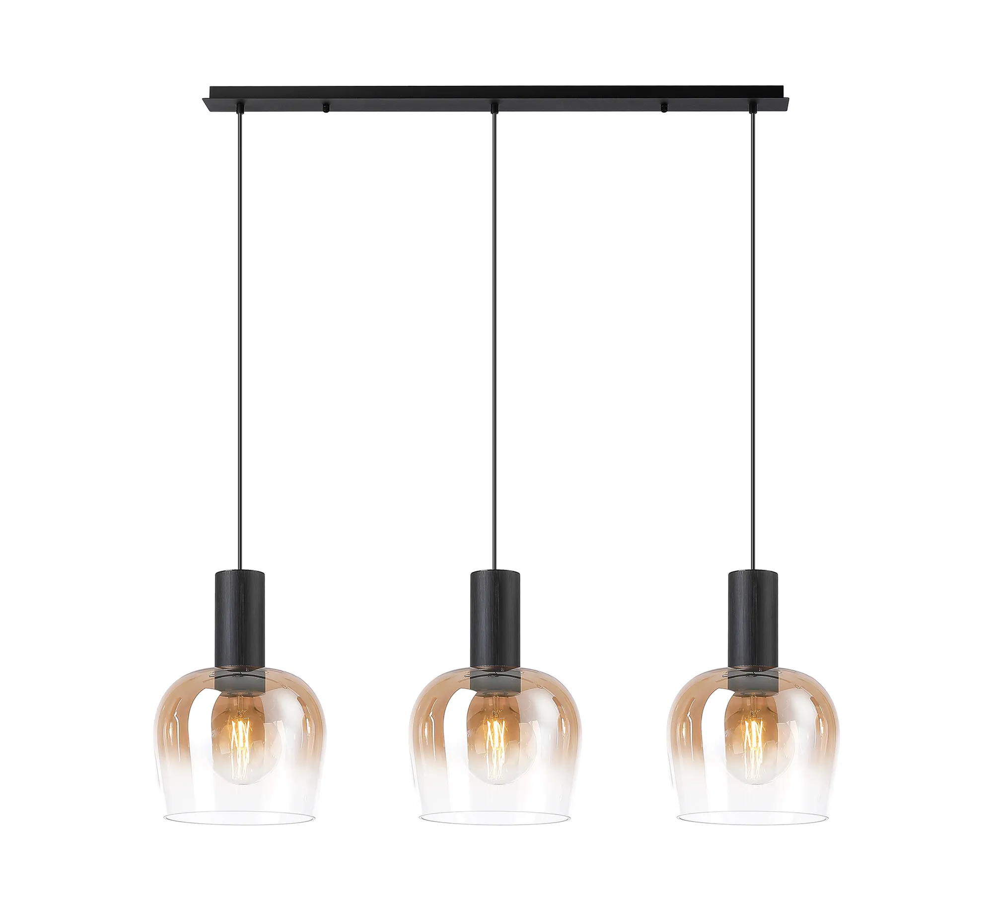 Camden 3Lt Linear Pendant- Various Sizes & Finishes - Image 6