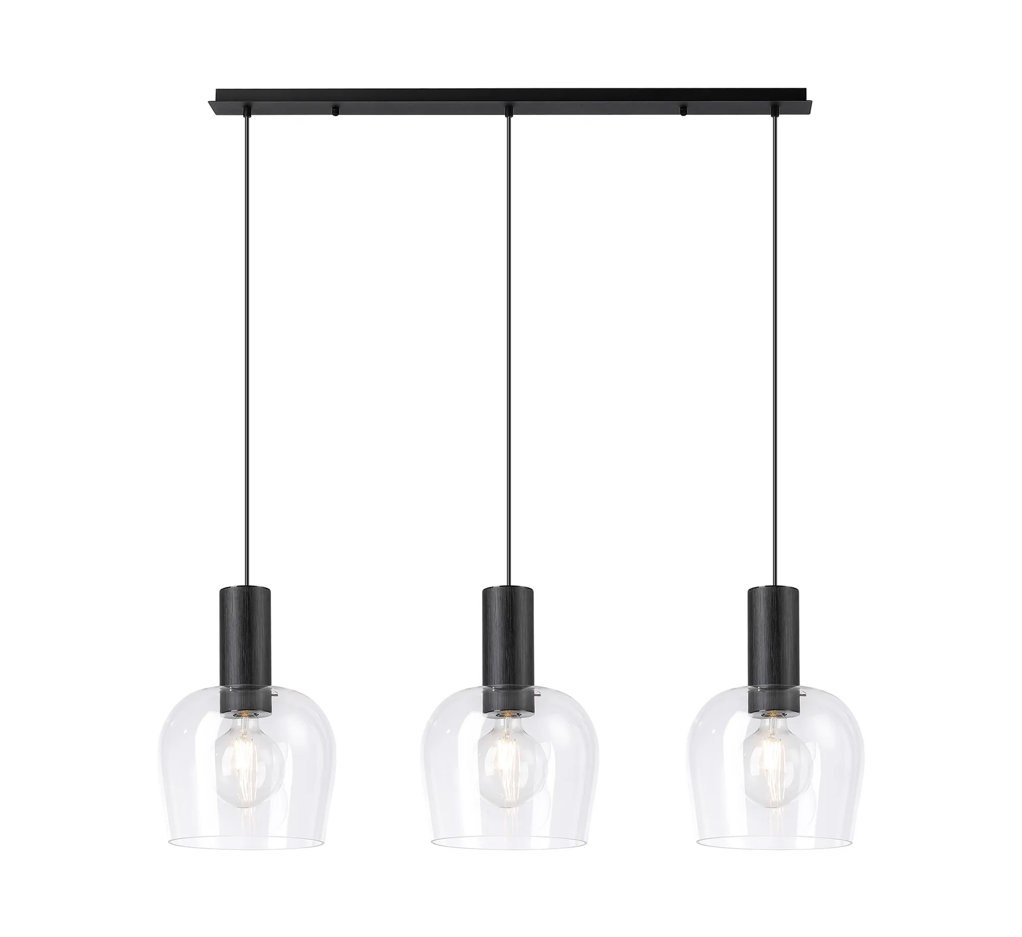 Camden 3Lt Linear Pendant- Various Sizes & Finishes - Image 8