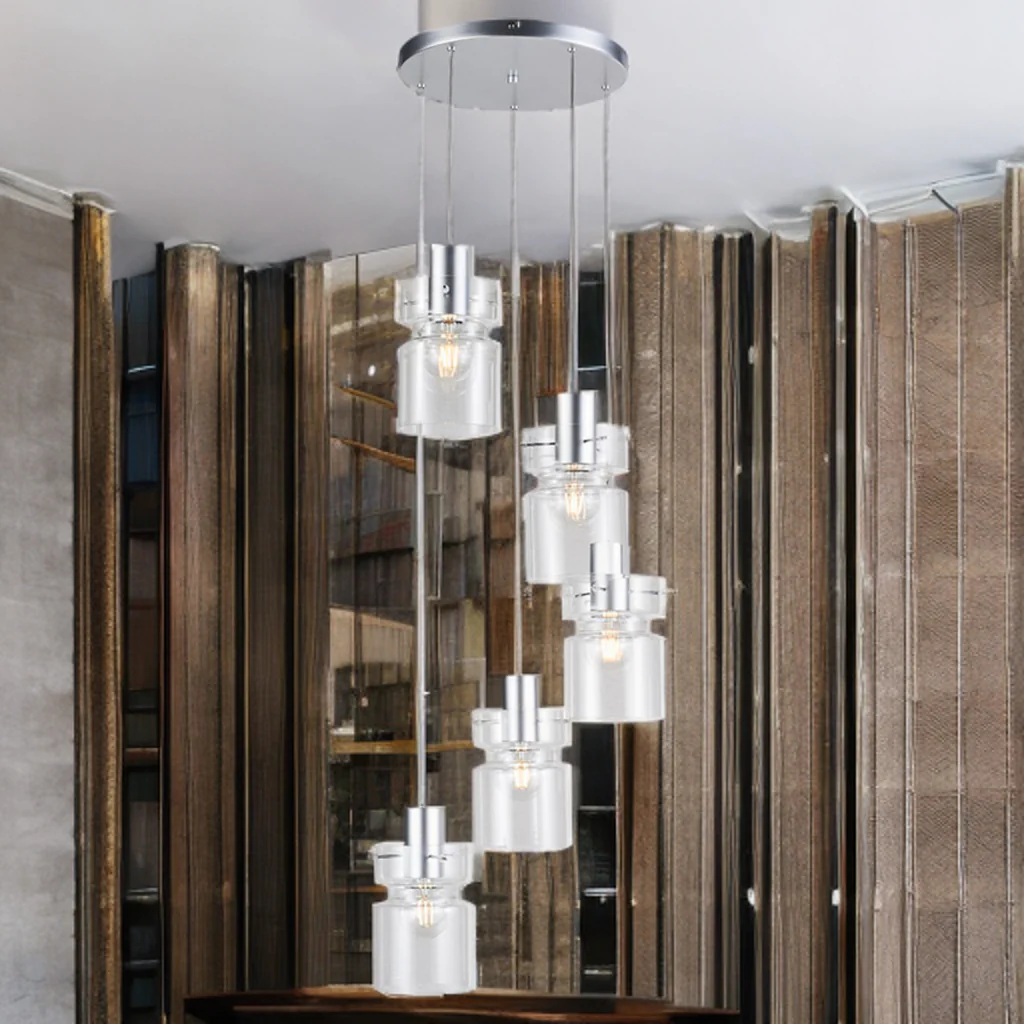 Camden 4 Lt Ceiling Light- Silver/ Grey/ Copper Finishes - Image 5