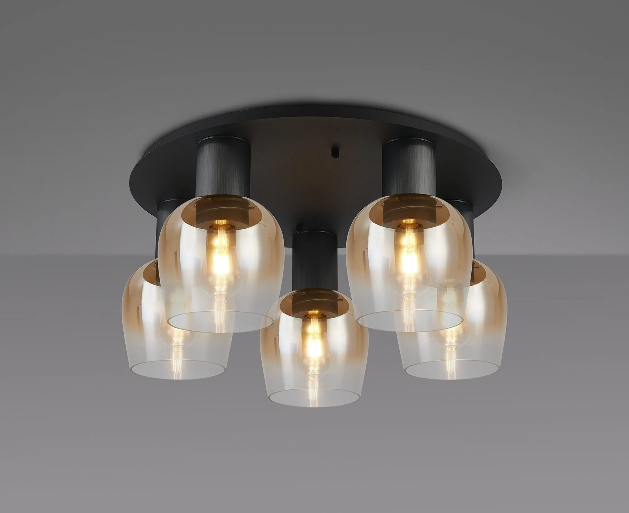Camden 3/5Lt Round Semi- Flush Ceiling Light - Various Sizes & Colors - Image 11