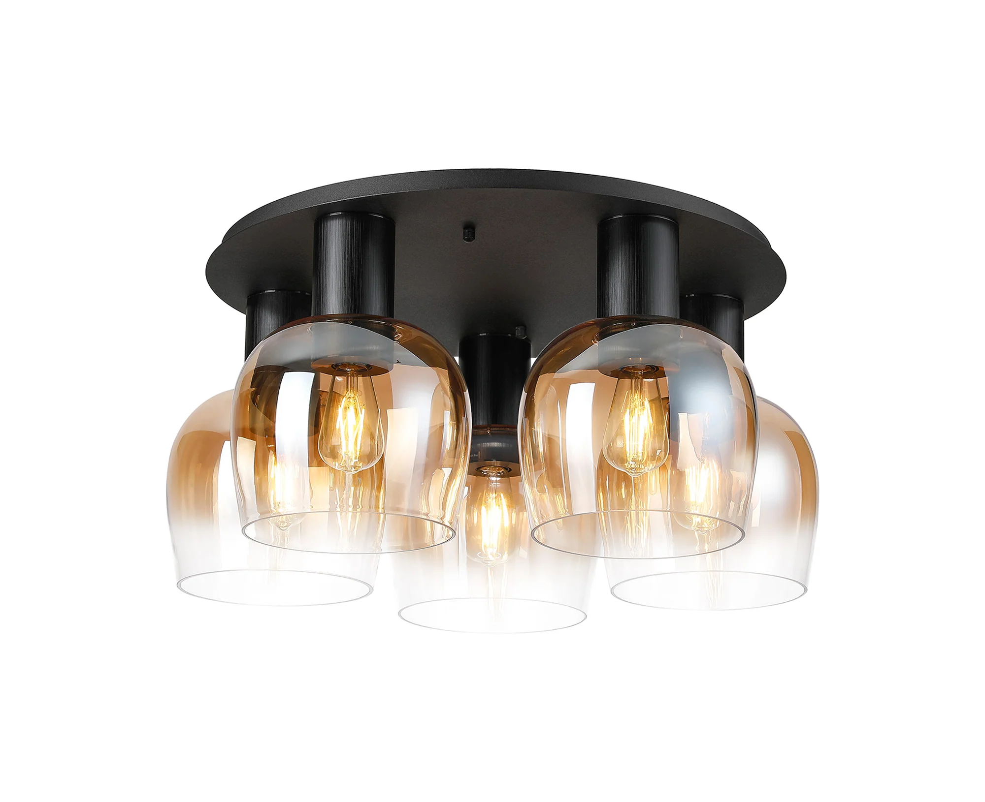 Camden 3/5Lt Round Semi- Flush Ceiling Light - Various Sizes & Colors - Image 16