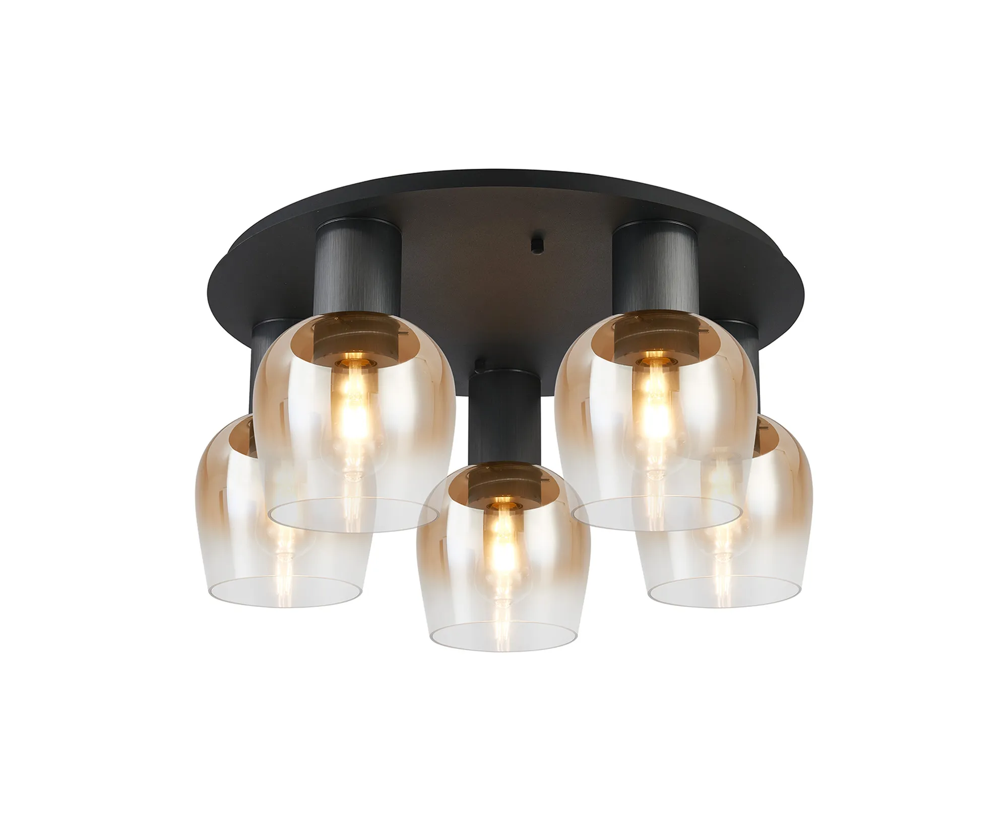 Camden 3/5Lt Round Semi- Flush Ceiling Light - Various Sizes & Colors - Image 2