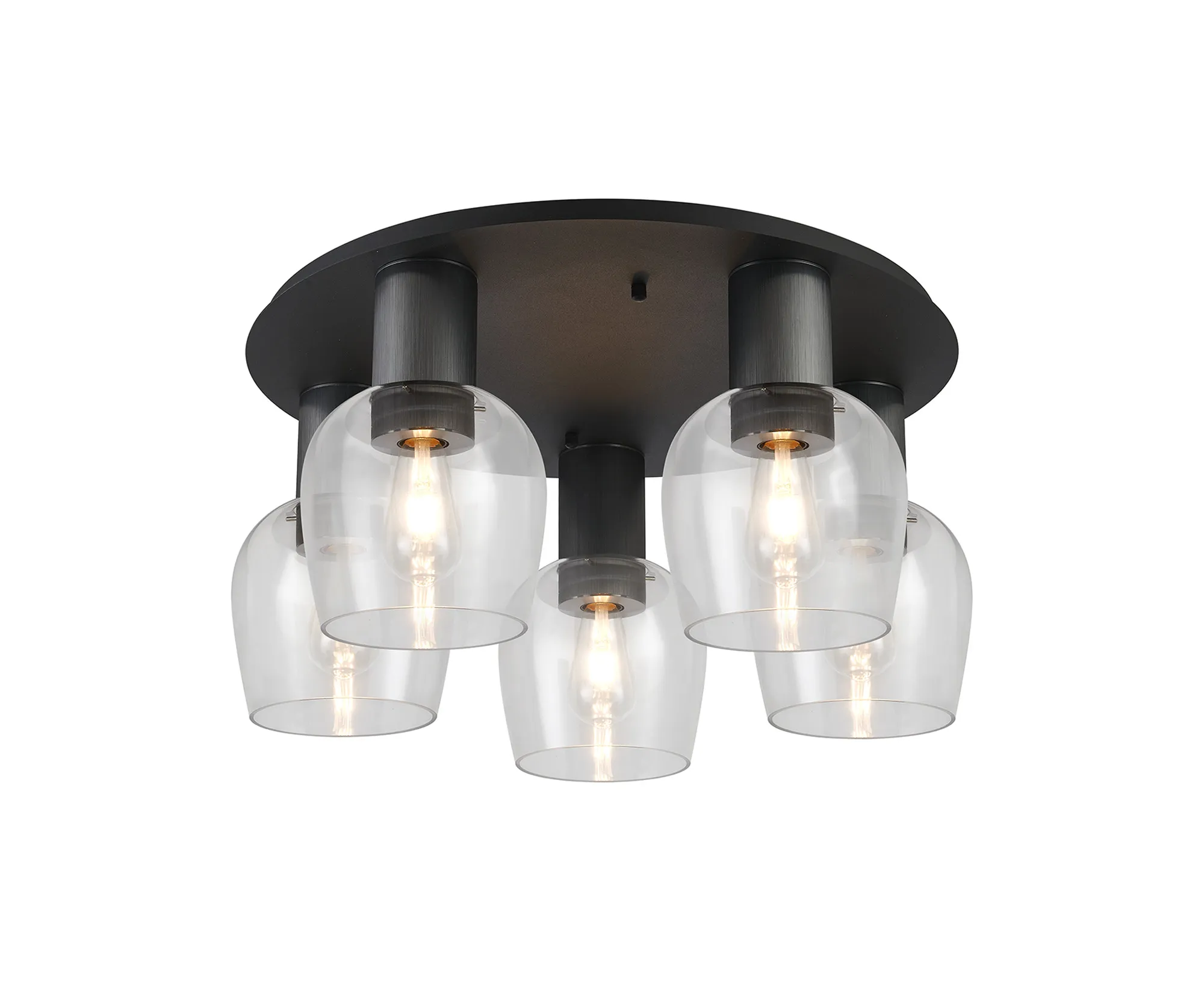 Camden 3/5Lt Round Semi- Flush Ceiling Light - Various Sizes & Colors - Image 3
