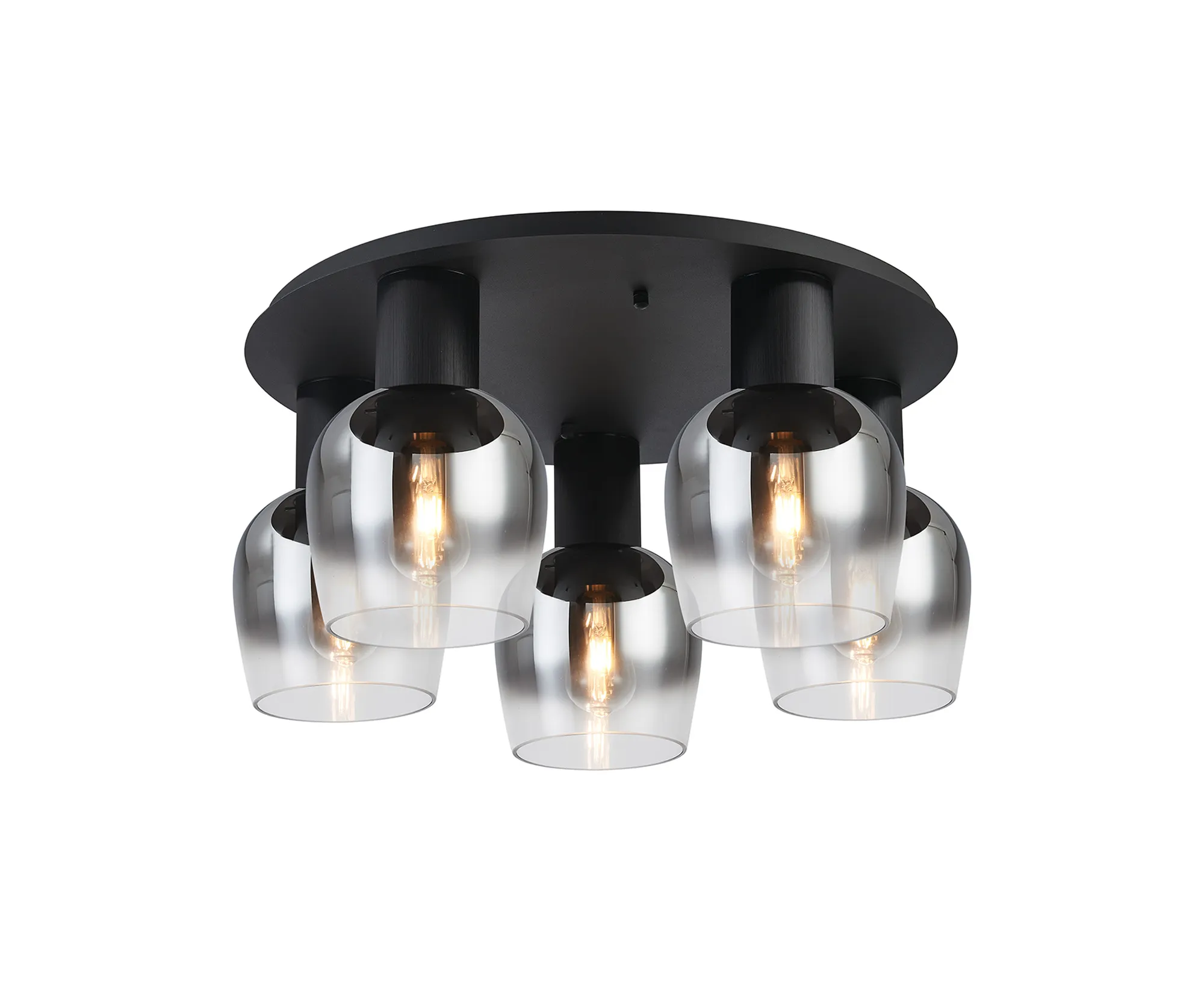 Camden 3/5Lt Round Semi- Flush Ceiling Light - Various Sizes & Colors - Image 6