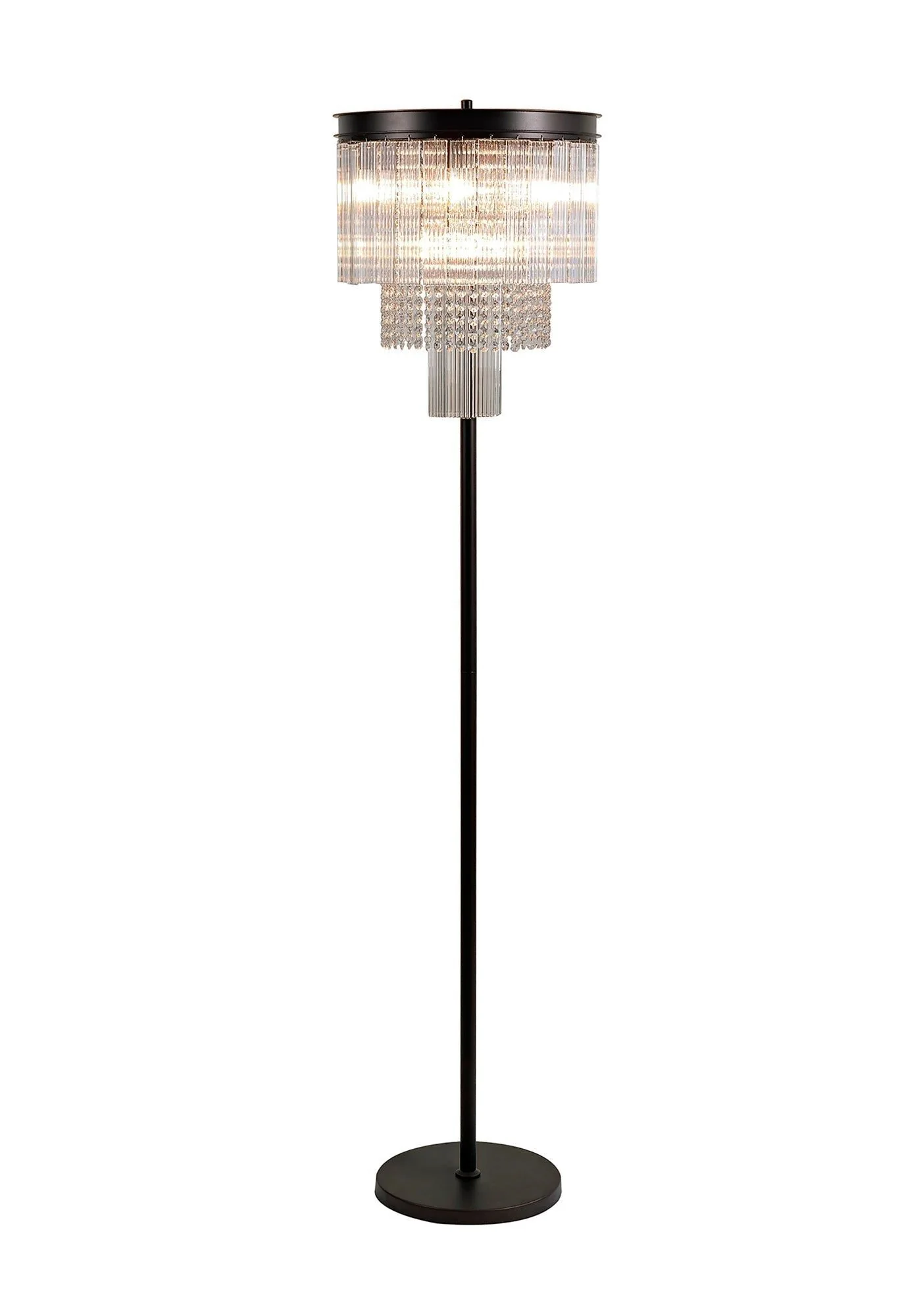 Camden Floor Lamp, 9 Light E14, Brown Oxide Item Weight: 17.5kg - Image 3